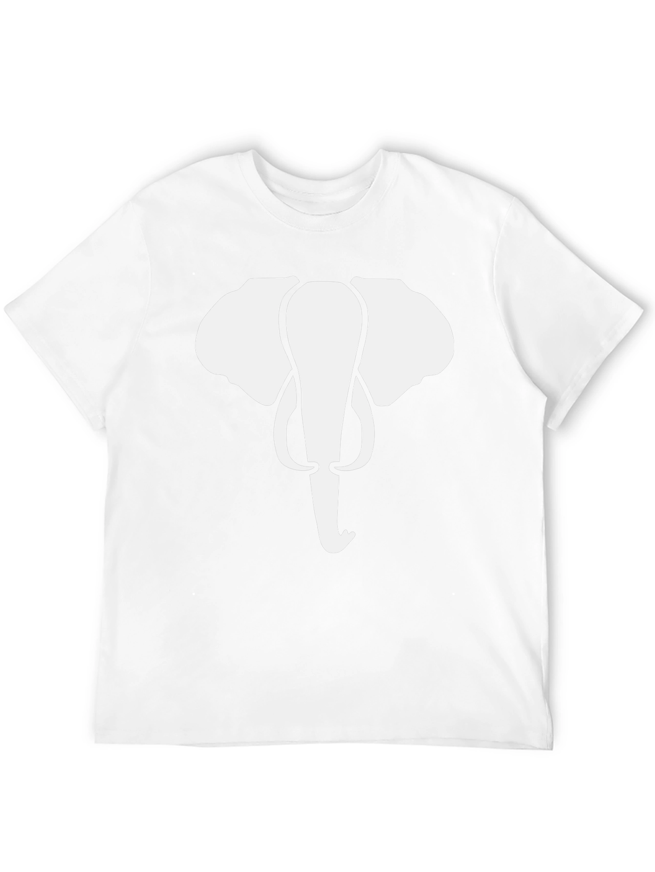 Elephant Graphic Tee - Black Cotton T-Shirt