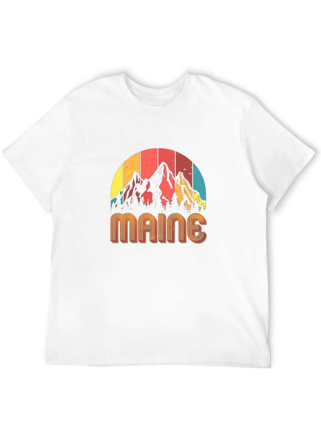 Maine Mountain Retro T-Shirt