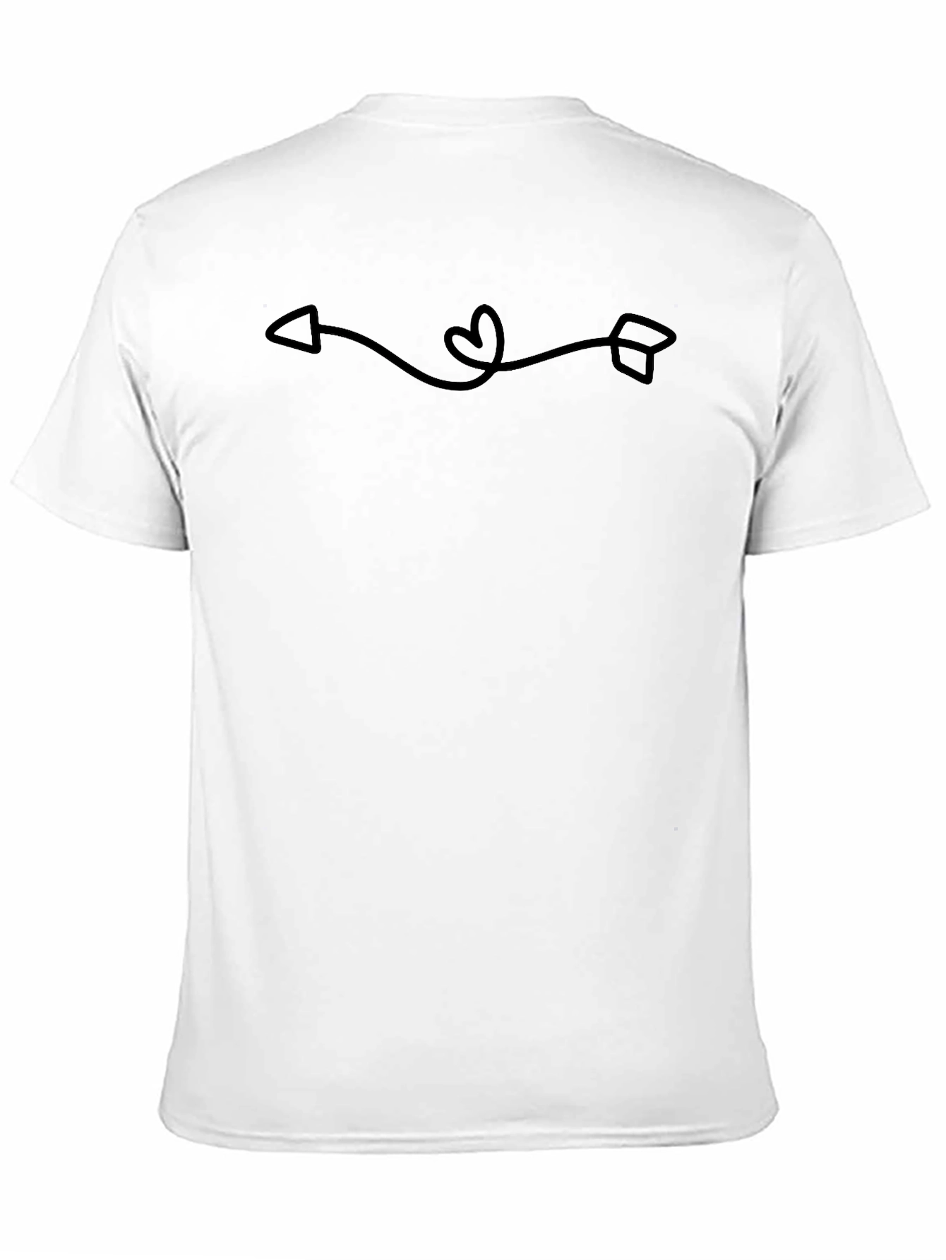 Love Arrow Graphic Black T-Shirt