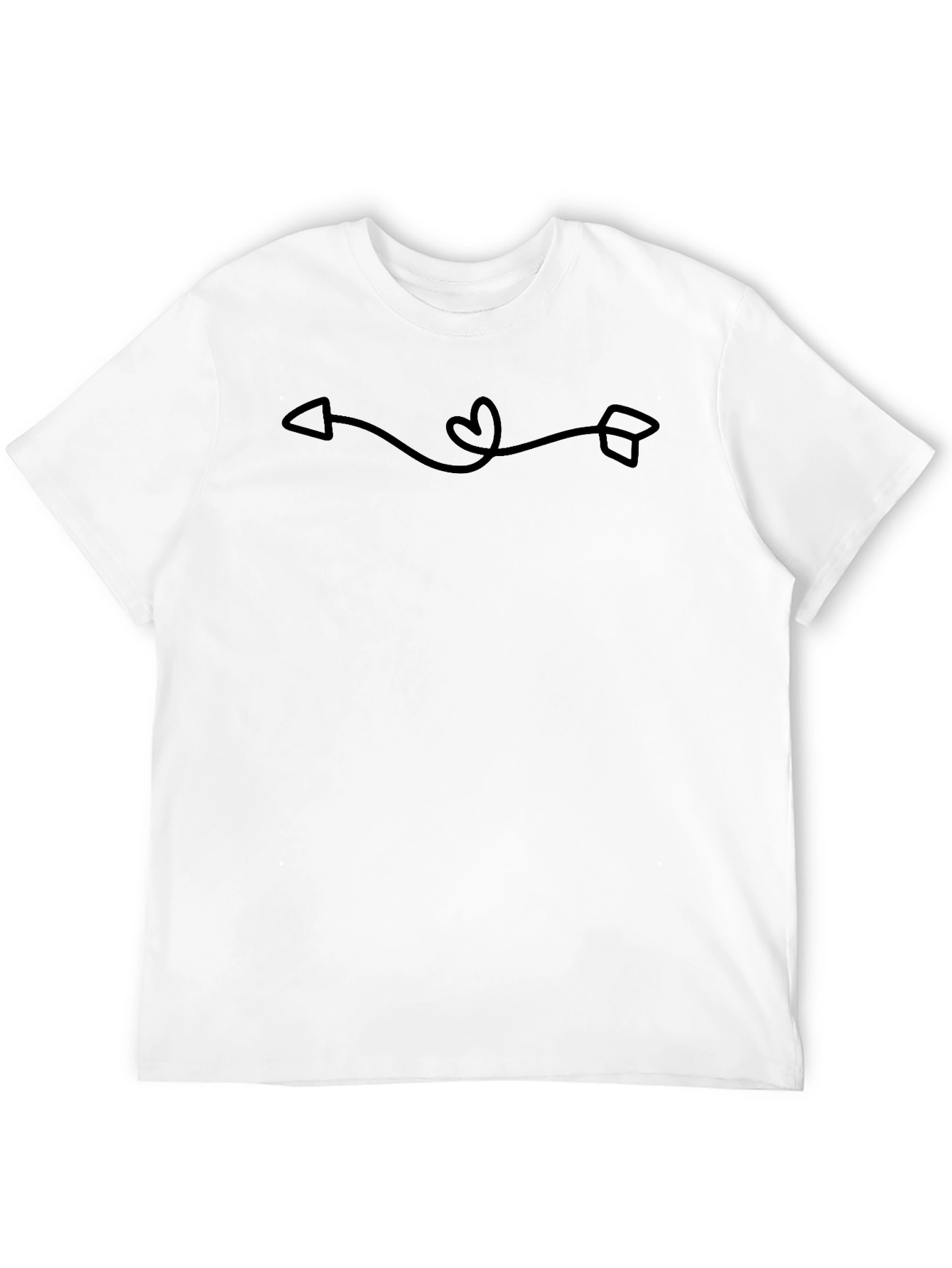 Love Arrow Graphic Black T-Shirt