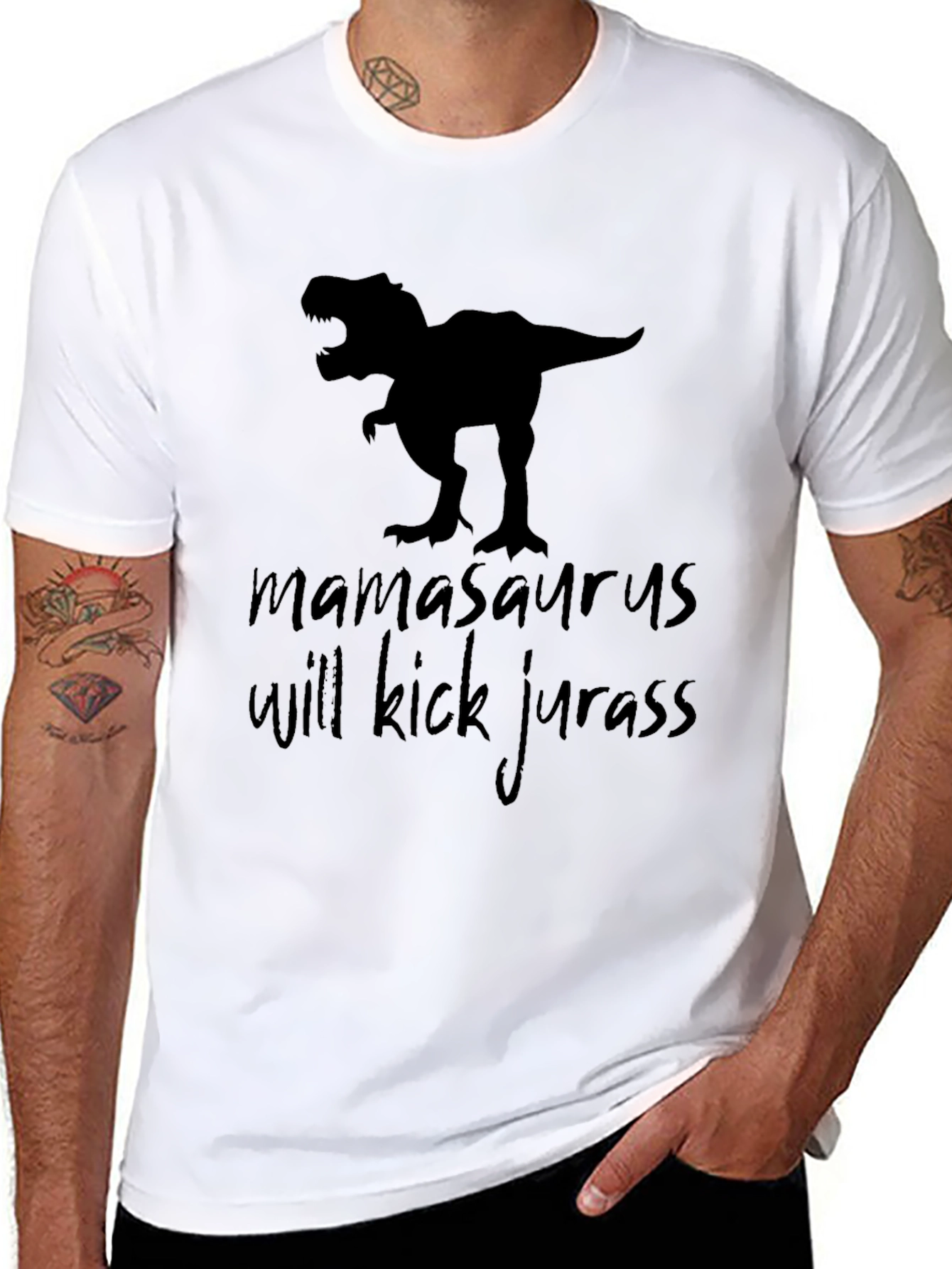 Mamasaurus Will Kick Jurass Graphic Tee