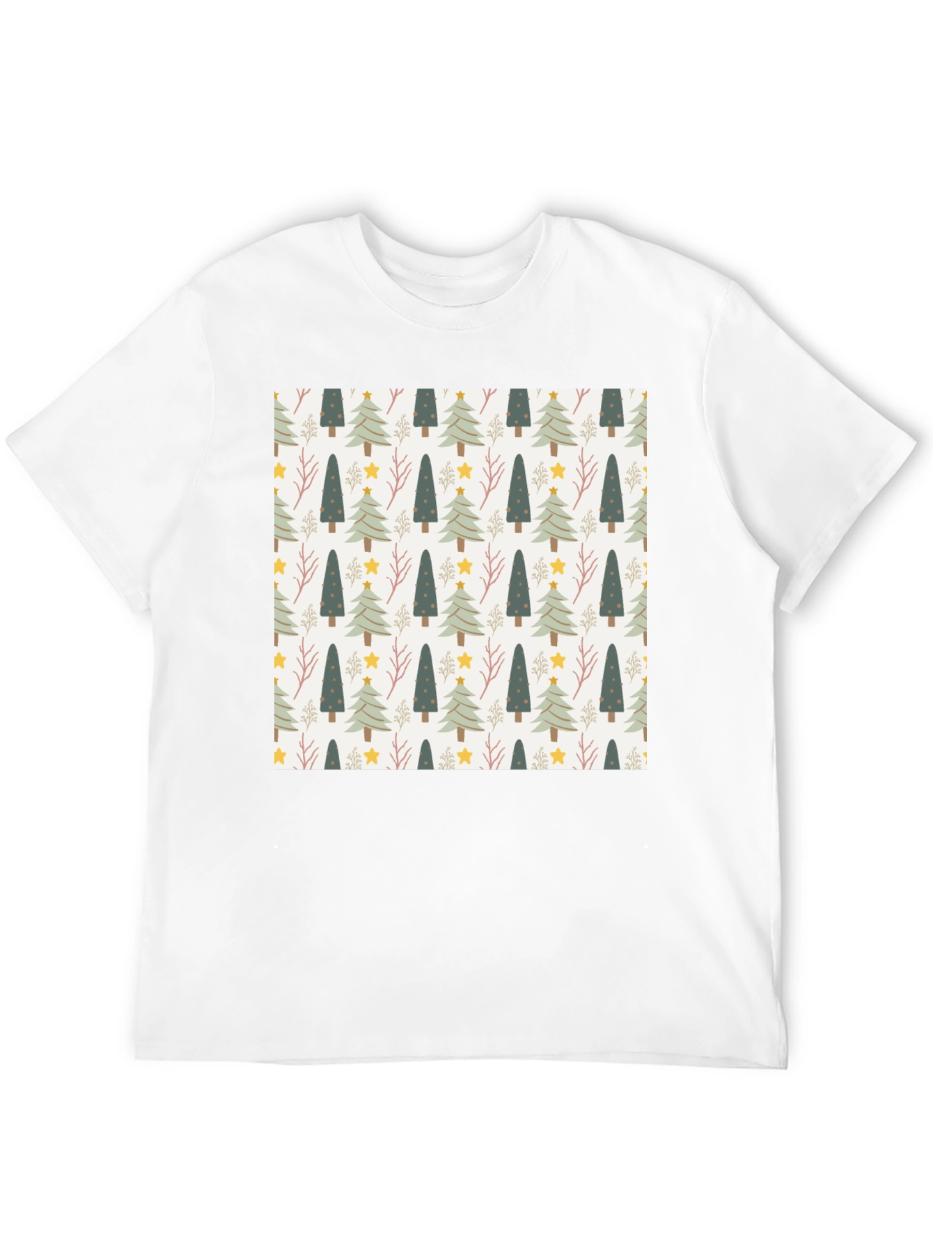 Festive Holiday Tree Pattern Tee