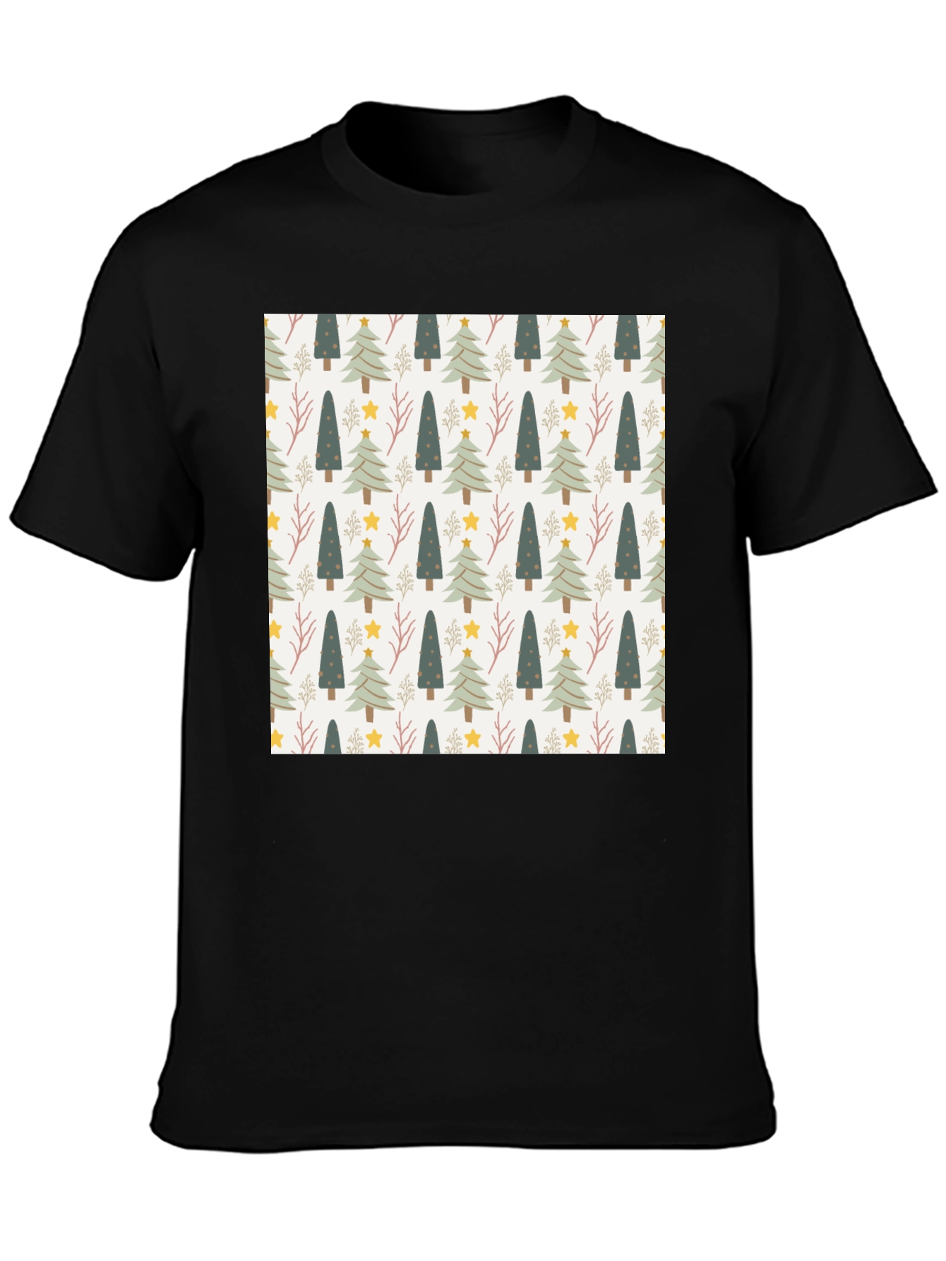 Festive Holiday Tree Pattern Tee