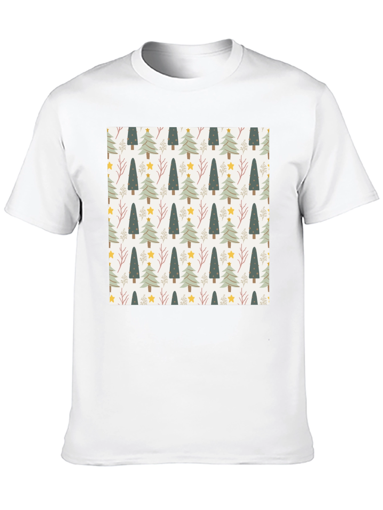 Festive Holiday Tree Pattern Tee