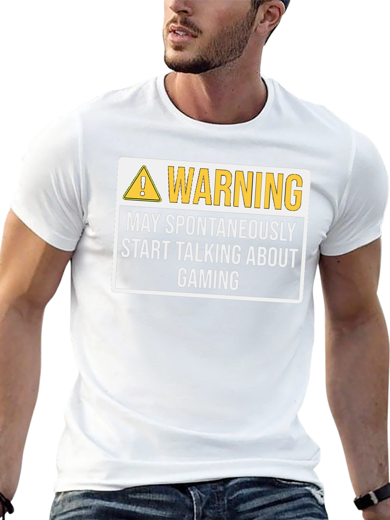 Warning May Spontaneously Start Talking About Gaming T-Shirt