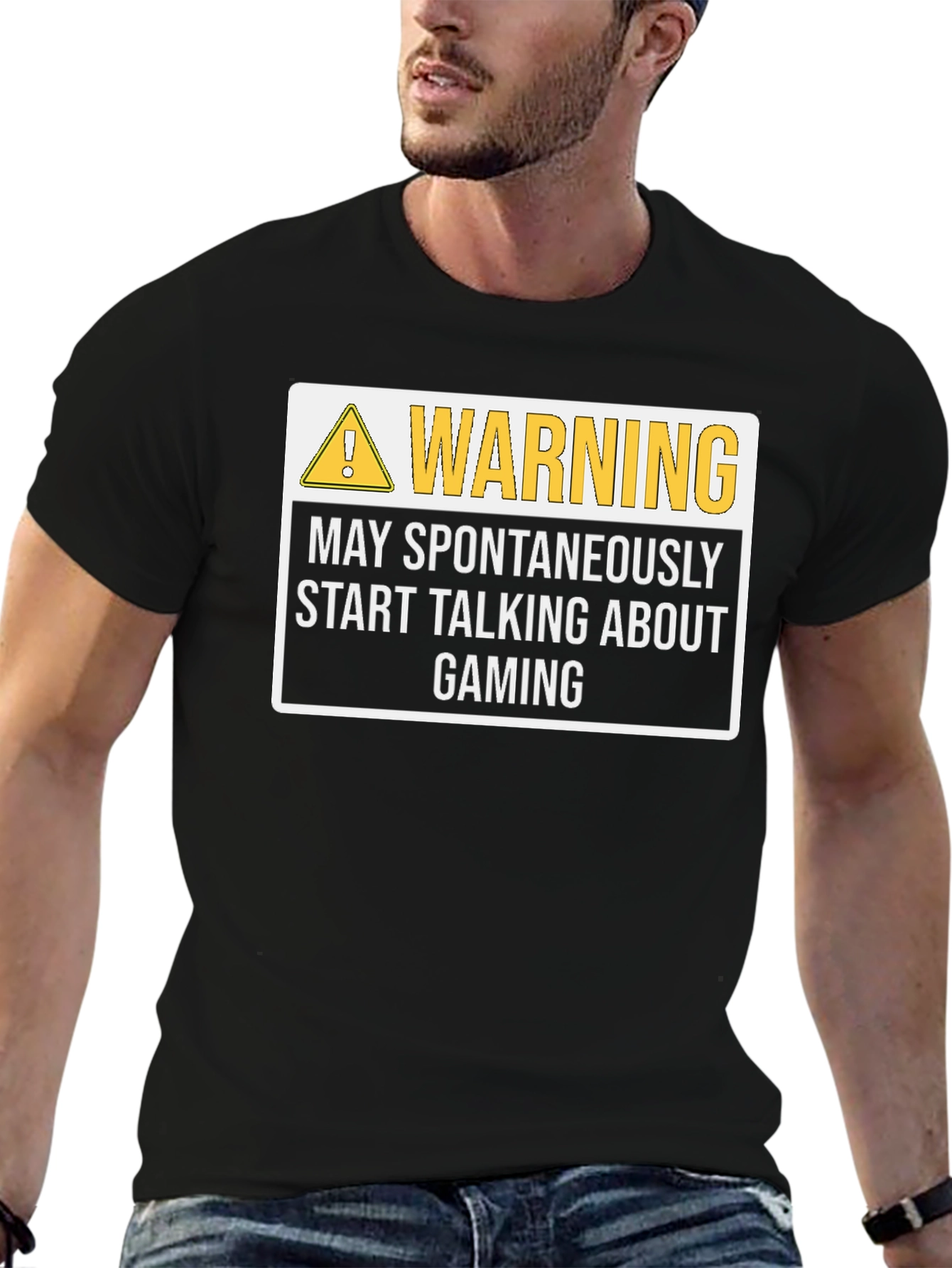 Warning May Spontaneously Start Talking About Gaming T-Shirt