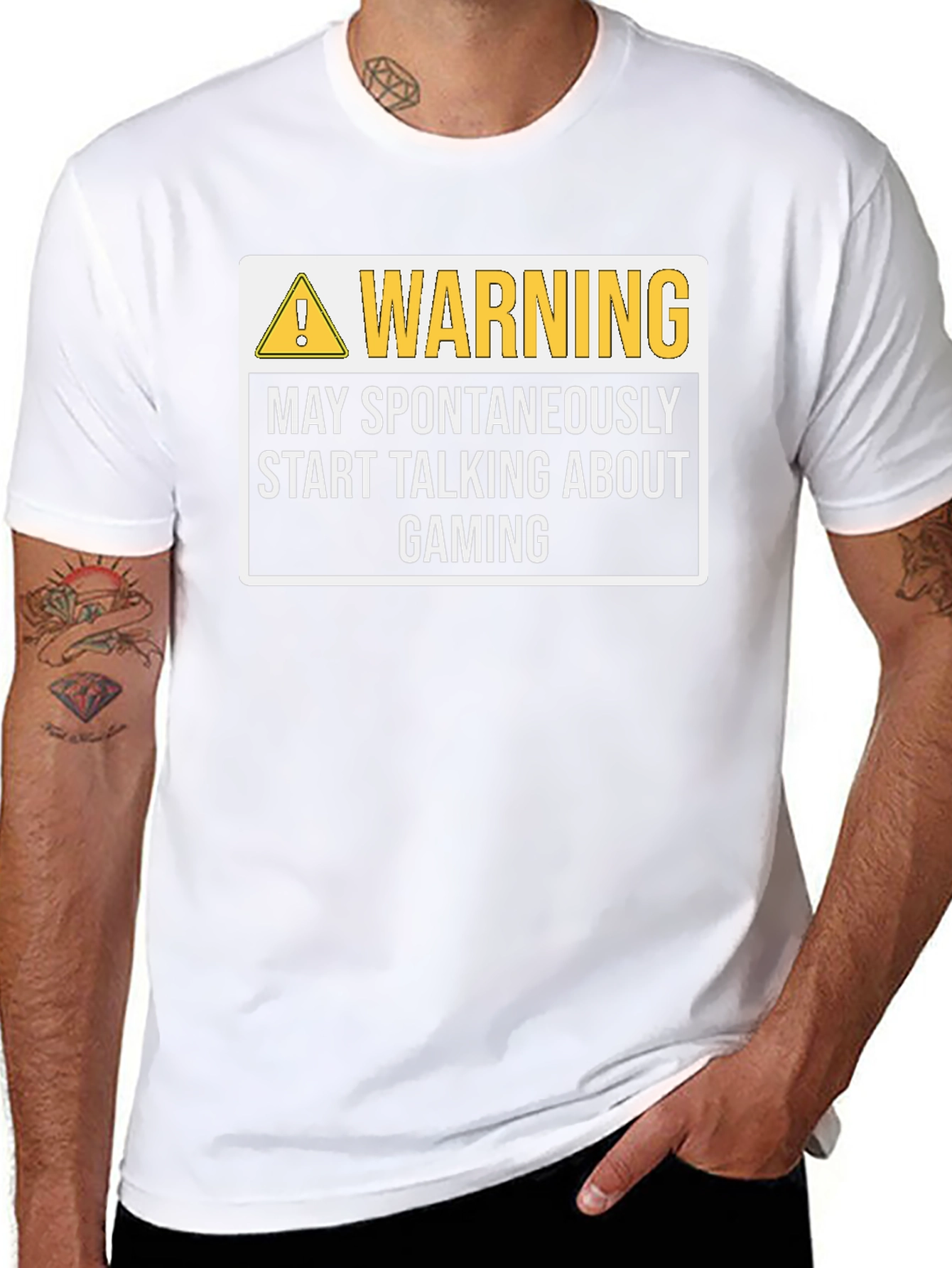 Warning May Spontaneously Start Talking About Gaming T-Shirt
