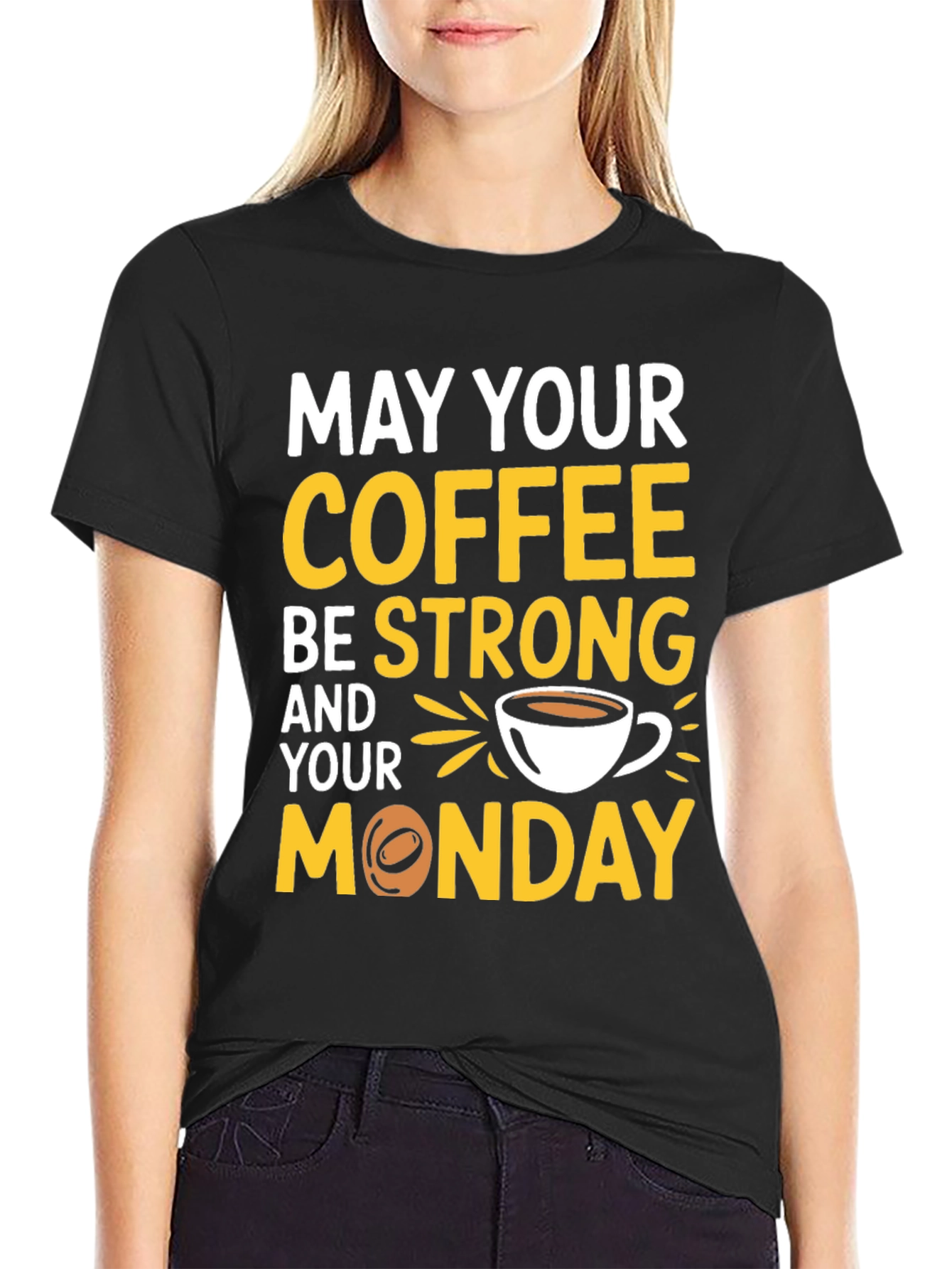 Funny Coffee Monday Graphic T-Shirt