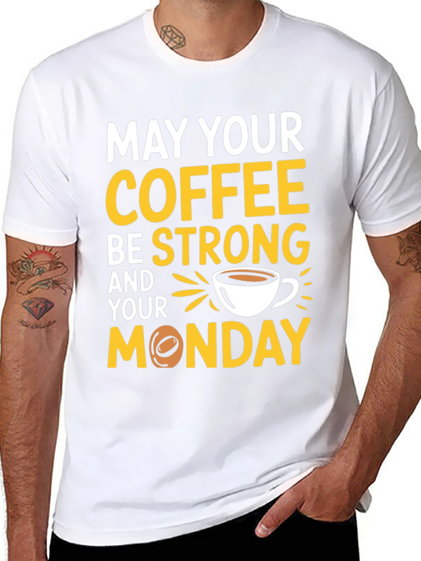 Funny Coffee Monday Graphic T-Shirt