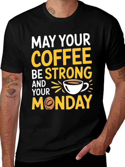 Funny Coffee Monday Graphic T-Shirt
