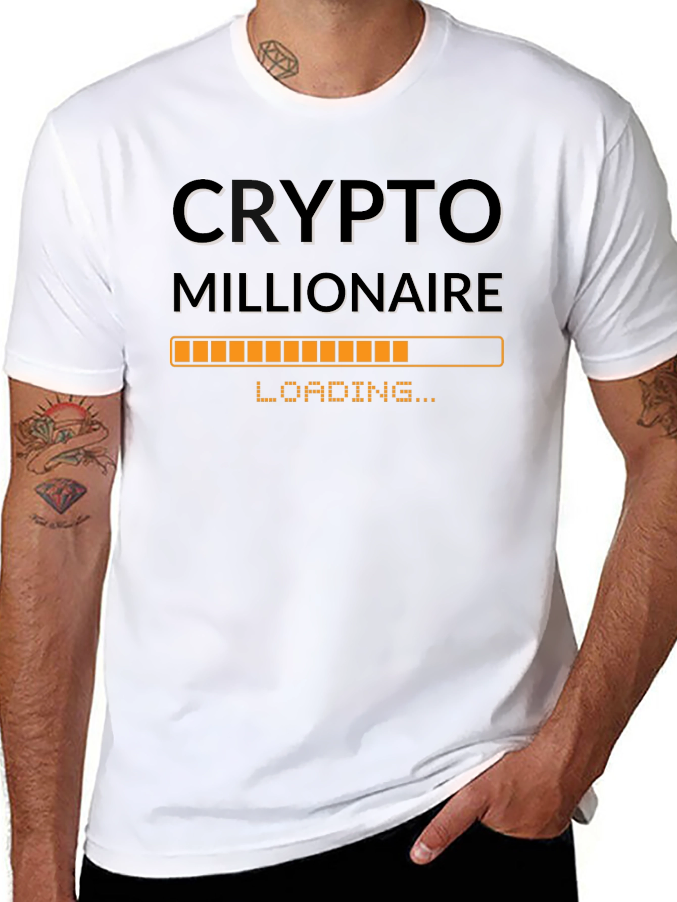 Crypto Millionaire Loading T-Shirt - Black