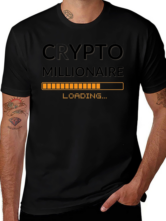 Crypto Millionaire Loading T-Shirt - Black