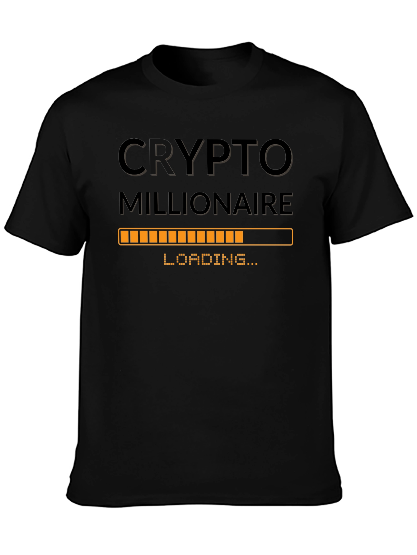 Crypto Millionaire Loading T-Shirt - Black