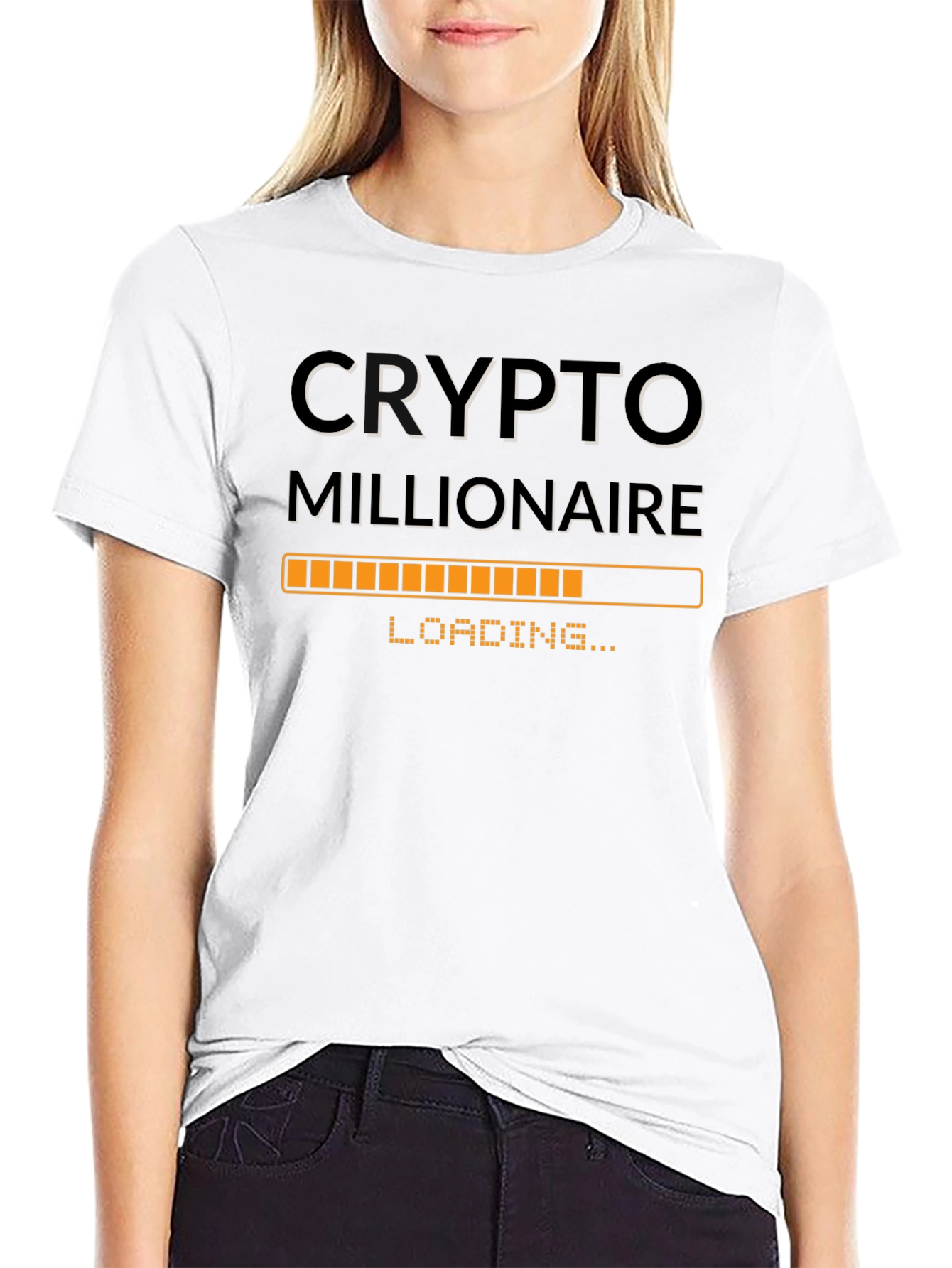 Crypto Millionaire Loading T-Shirt - Black