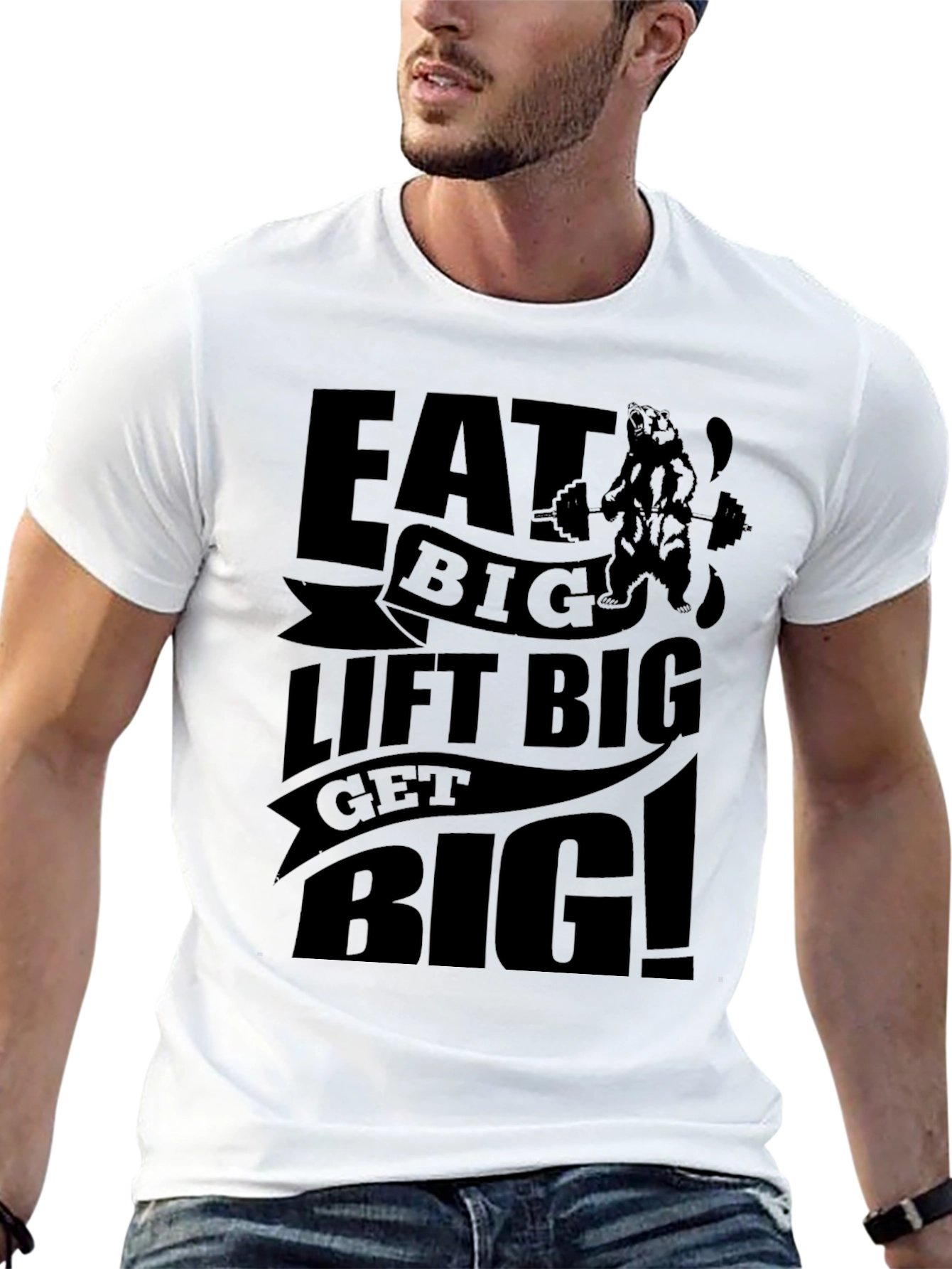 Eat Big Lift Big T-Shirt - Gym & Fitness