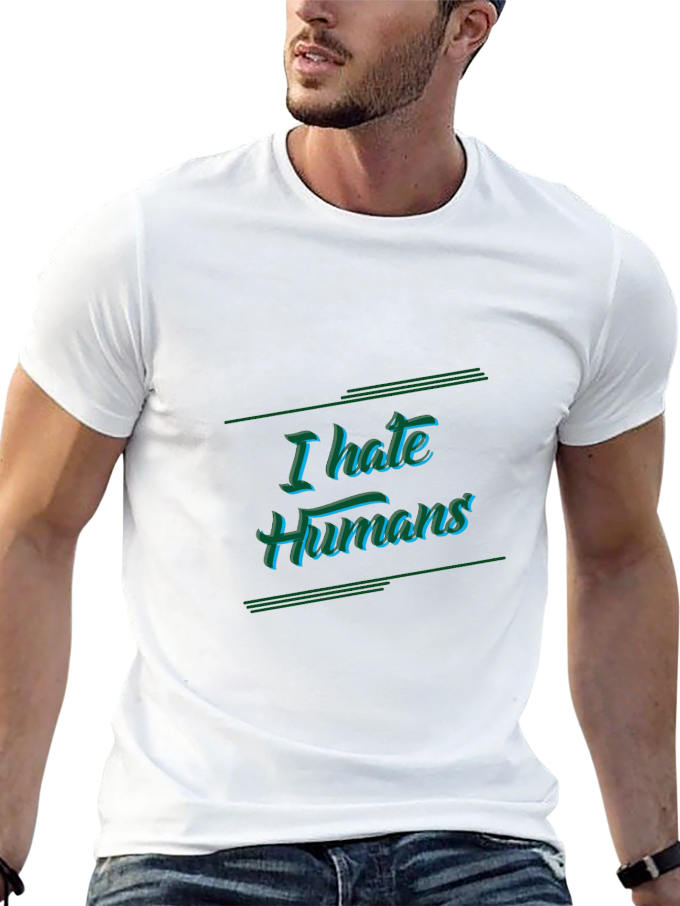 I Hate Humans Black Graphic Tee