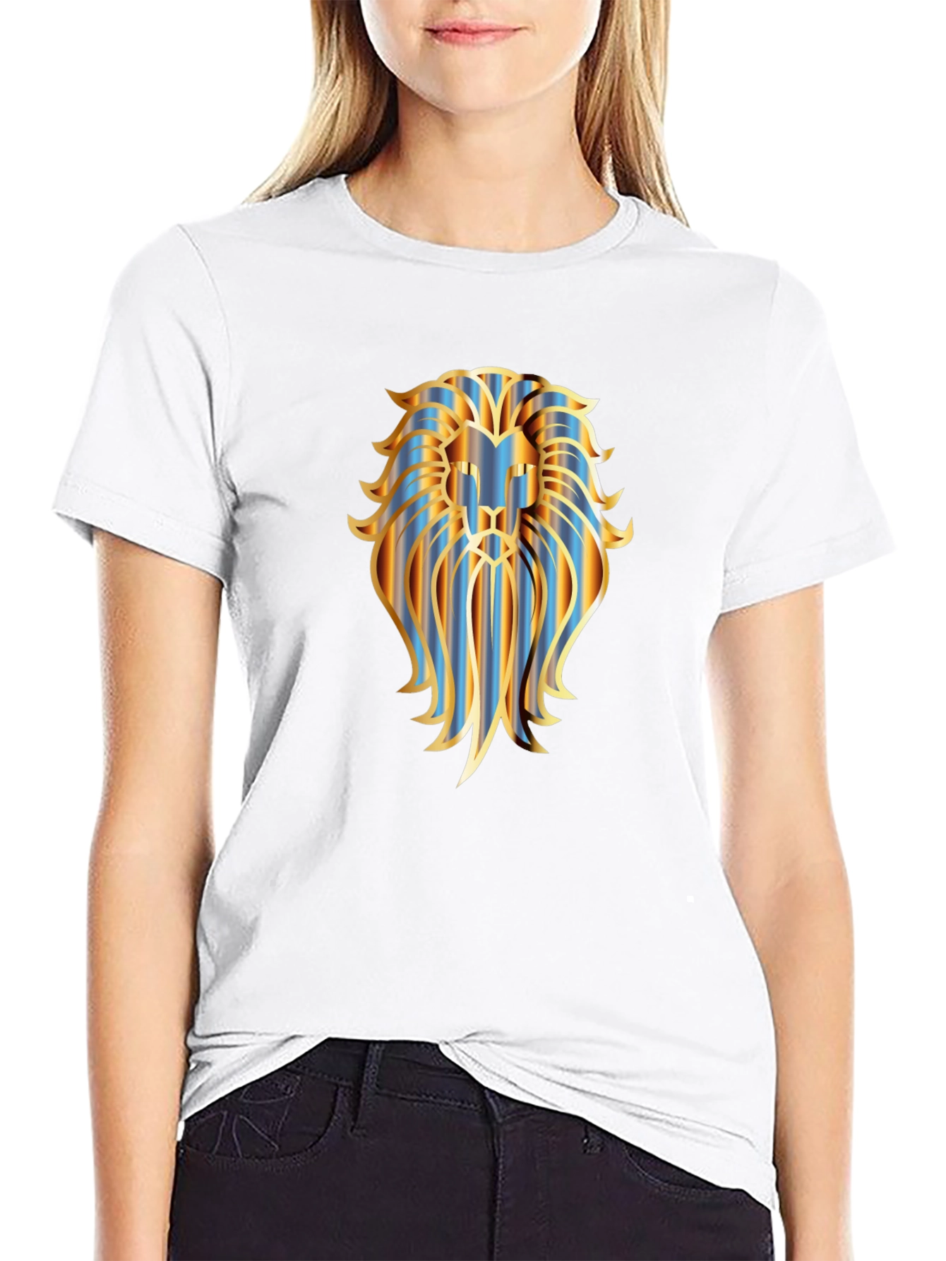 Lion Graphic Black T-Shirt