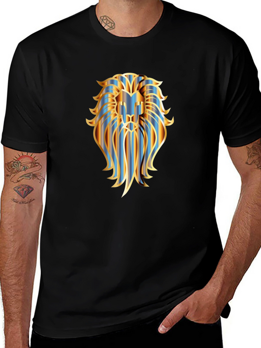 Lion Graphic Black T-Shirt
