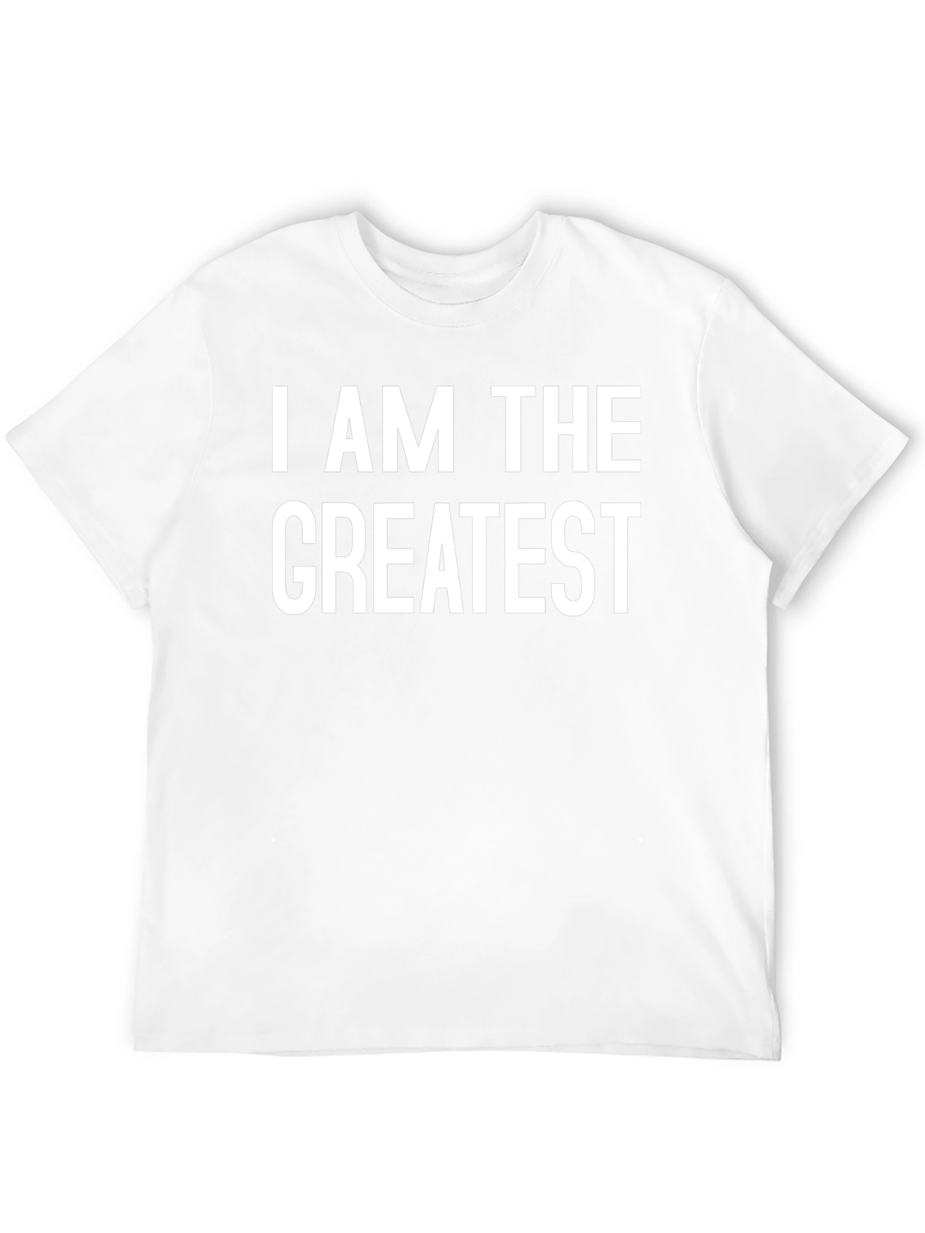 I AM THE GREATEST Black Graphic Tee Shirt
