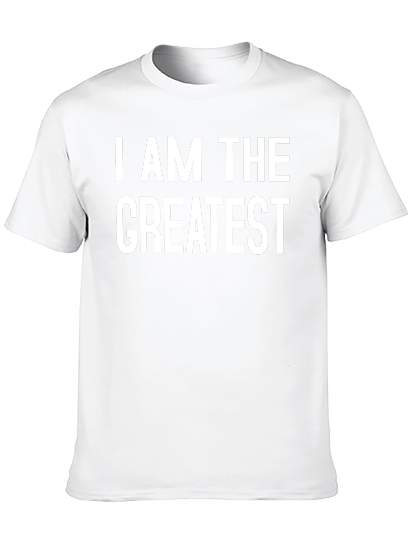 I AM THE GREATEST Black Graphic Tee Shirt