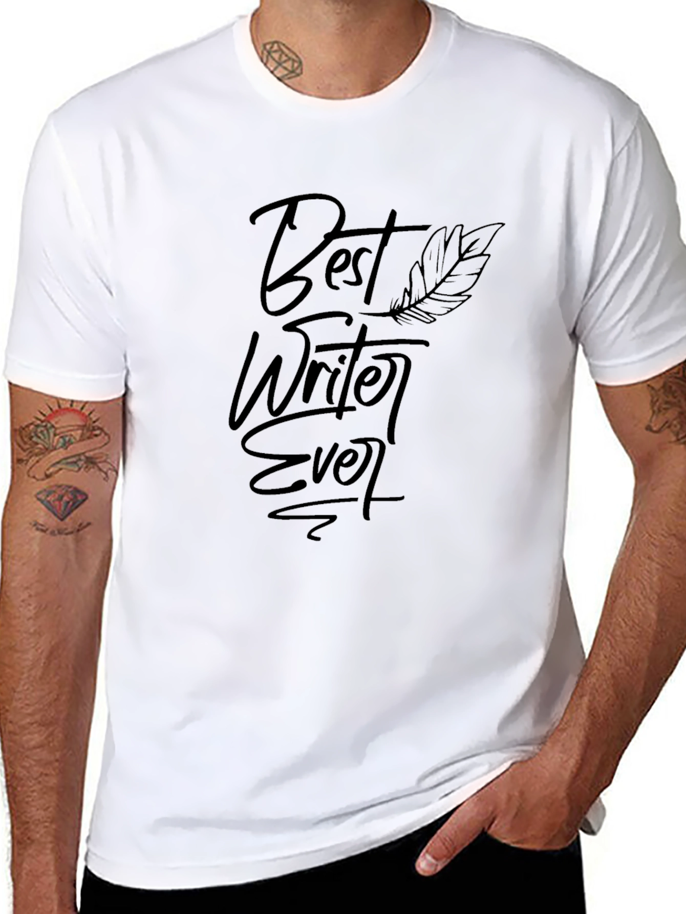 Best Writer Ever Black T-Shirt - Premium Quality