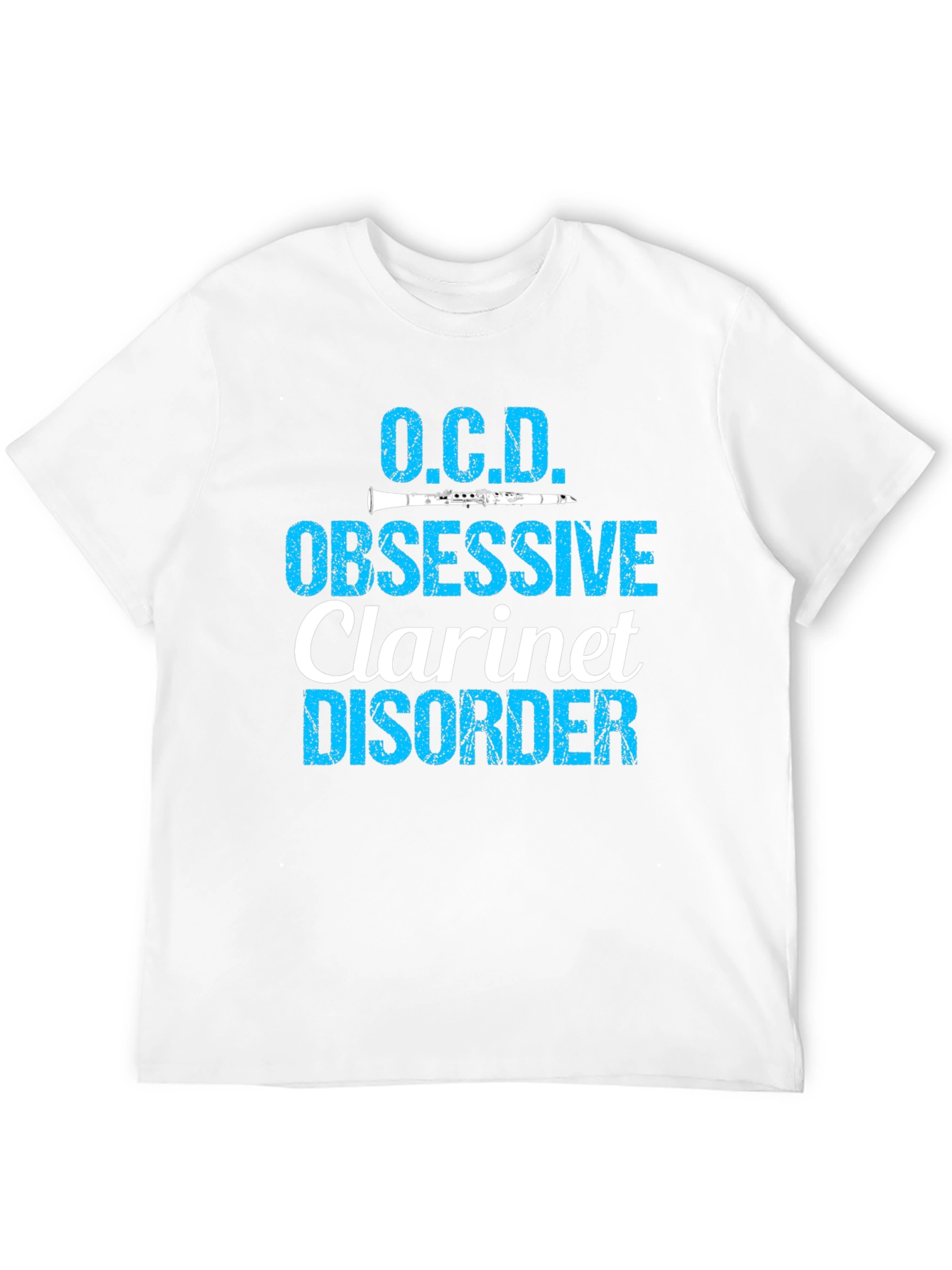 O.C.D. Obsessive Clarinet Disorder Black T-Shirt