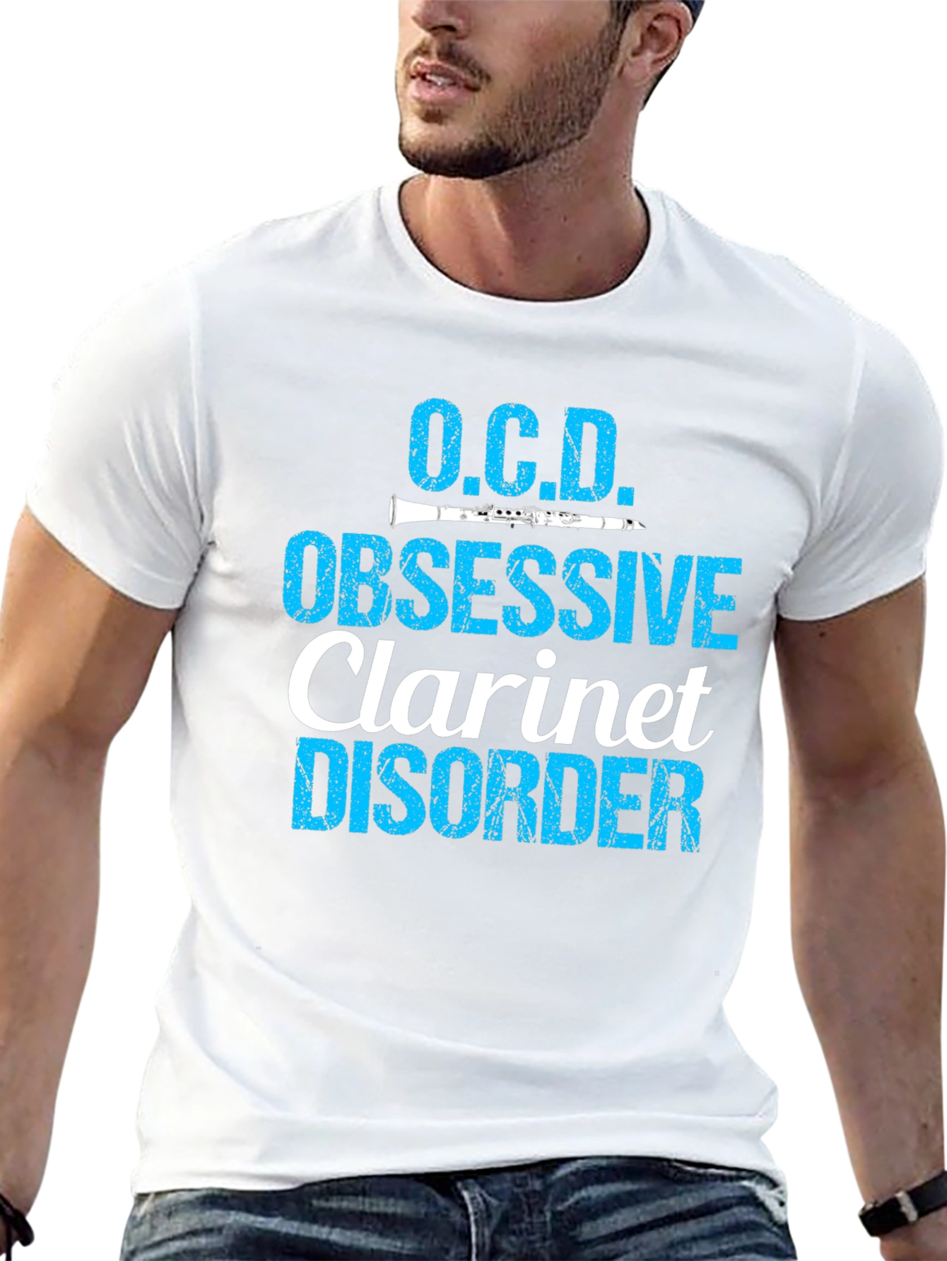 O.C.D. Obsessive Clarinet Disorder Black T-Shirt