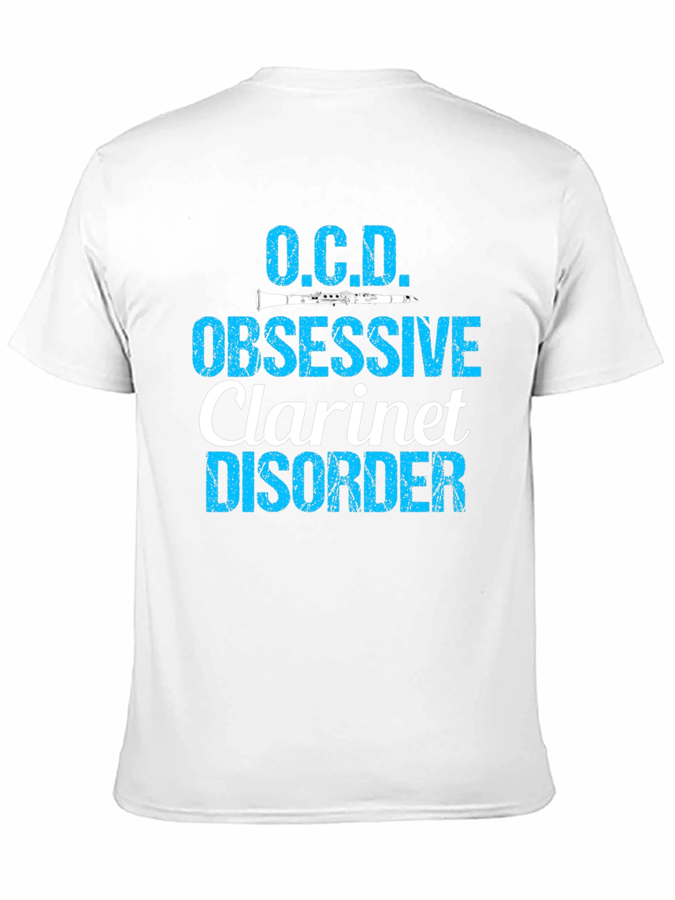 O.C.D. Obsessive Clarinet Disorder Black T-Shirt