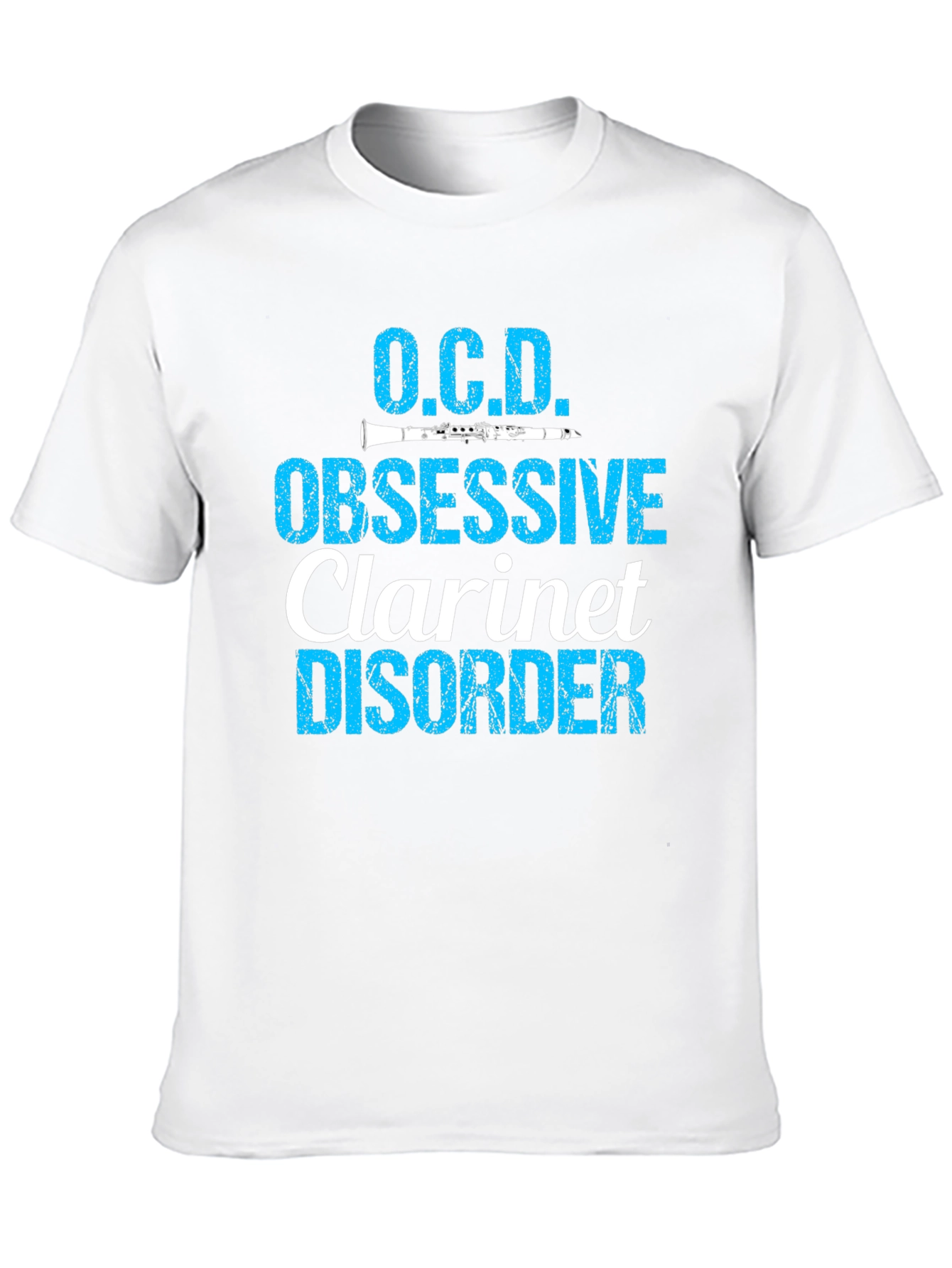 O.C.D. Obsessive Clarinet Disorder Black T-Shirt