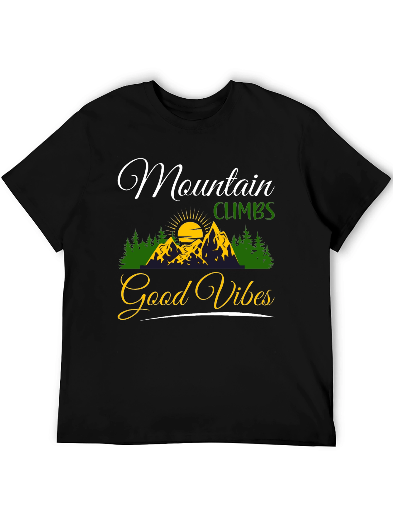 Mountain Climbs Good Vibes Graphic Tee