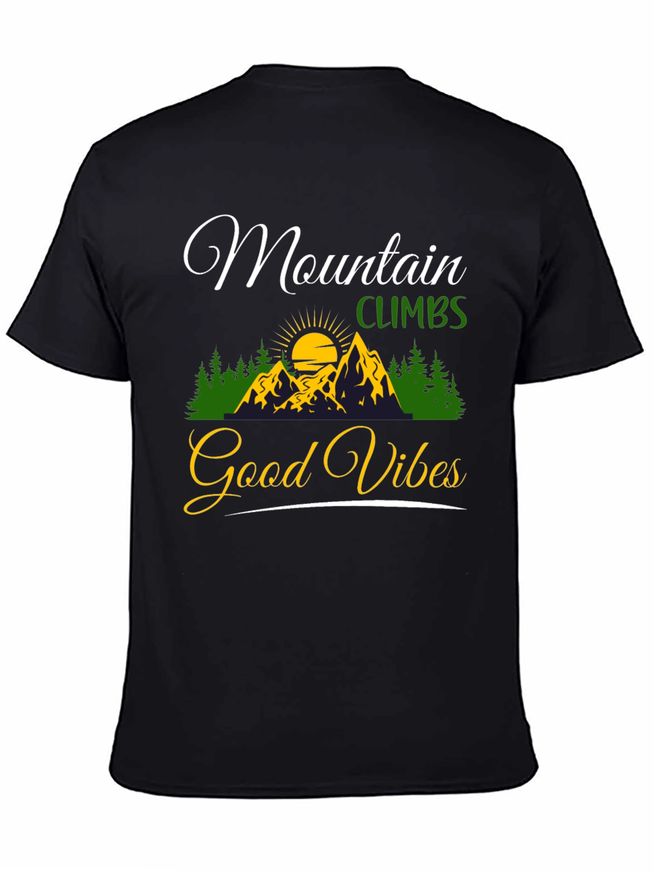 Mountain Climbs Good Vibes Graphic Tee