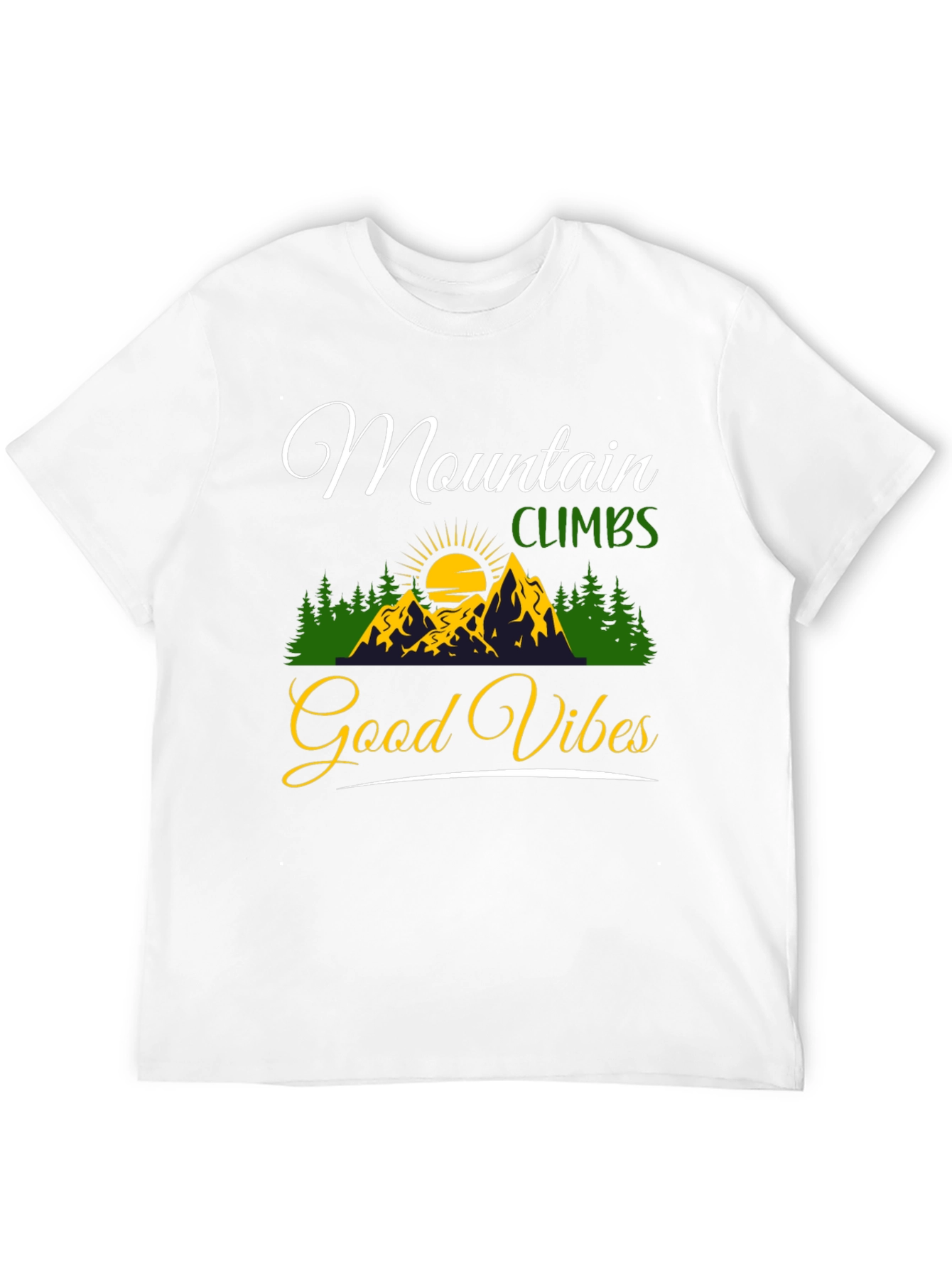 Mountain Climbs Good Vibes Graphic Tee