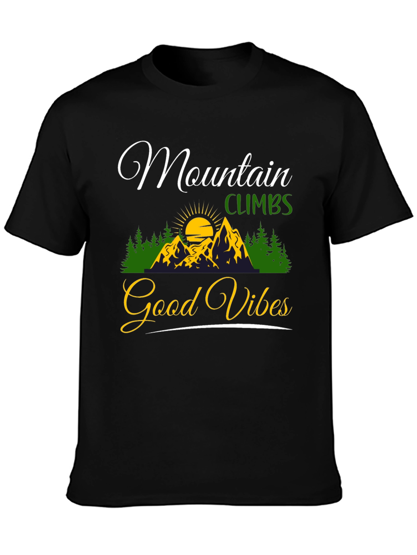 Mountain Climbs Good Vibes Graphic Tee