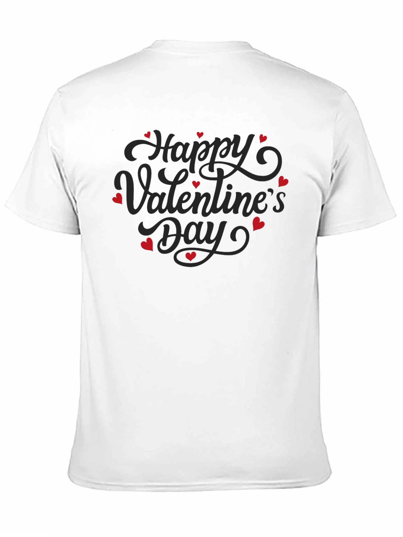 Happy Valentines Day Black T-Shirt