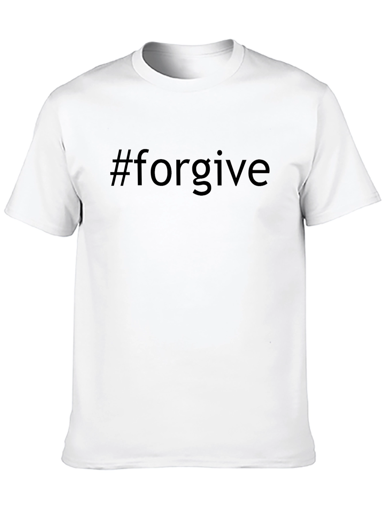 #forgive Black T-Shirt - Trendy Casual Wear