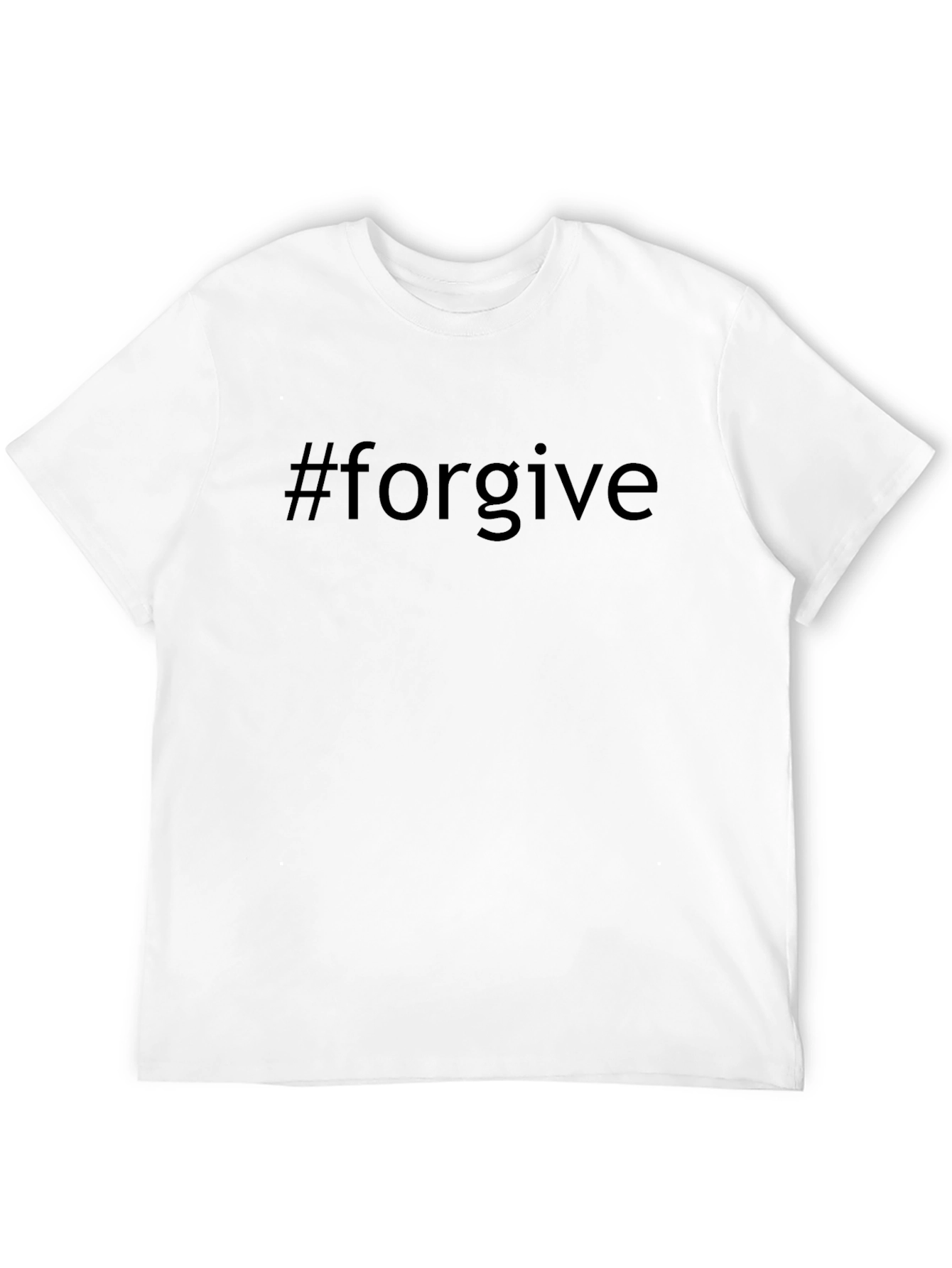 #forgive Black T-Shirt - Trendy Casual Wear
