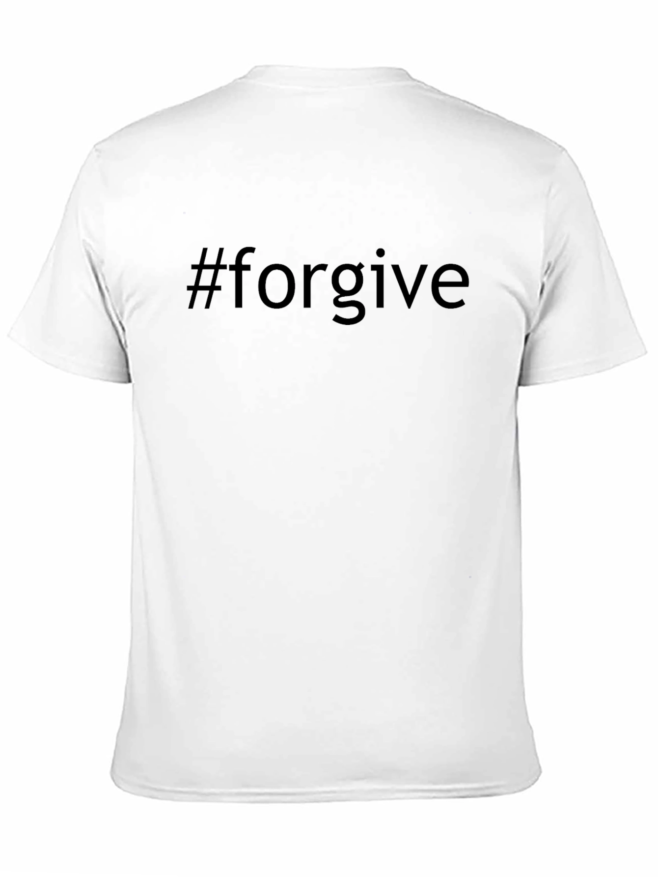 #forgive Black T-Shirt - Trendy Casual Wear