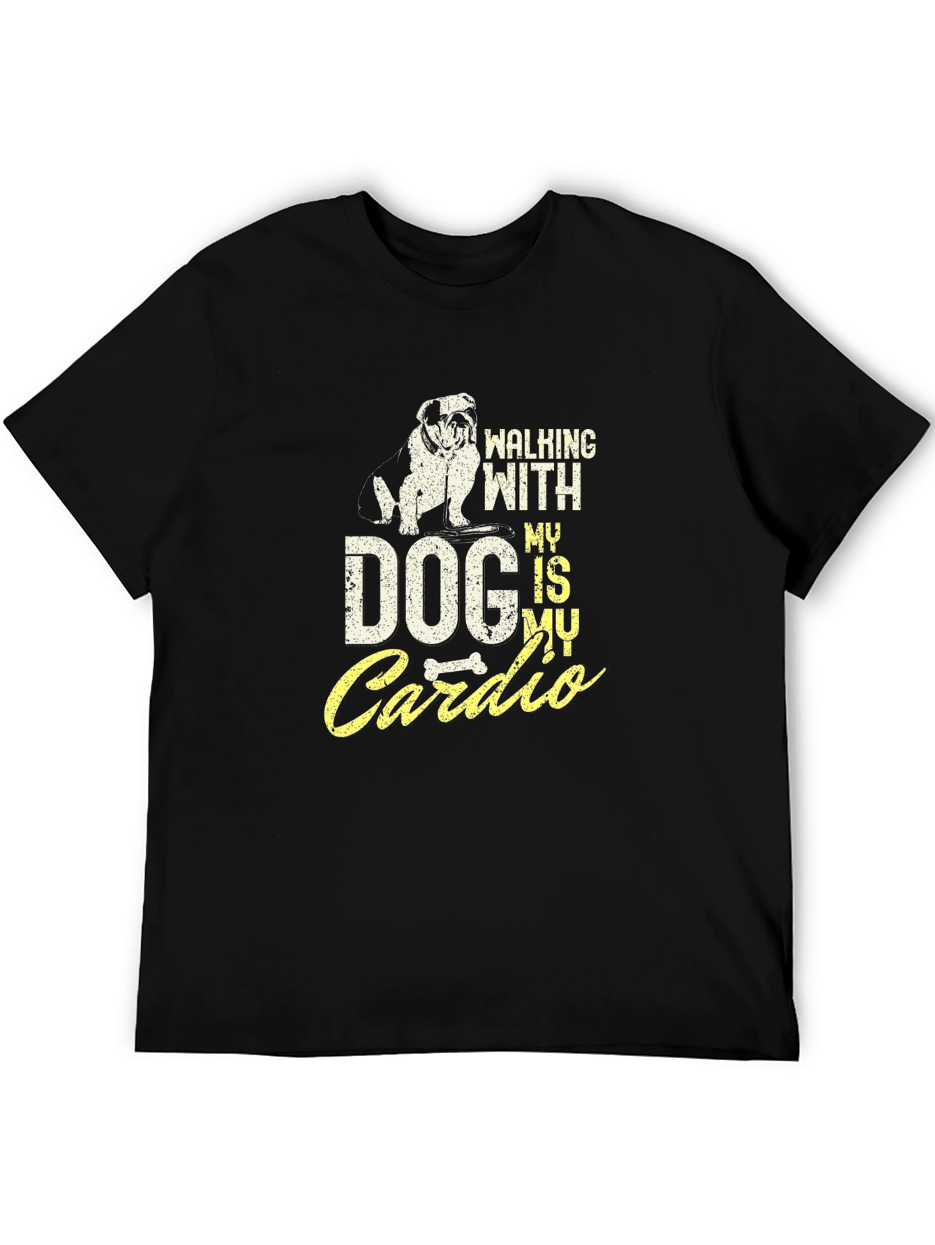 Dog Walking Cardio T-Shirt Pet Lover Tee