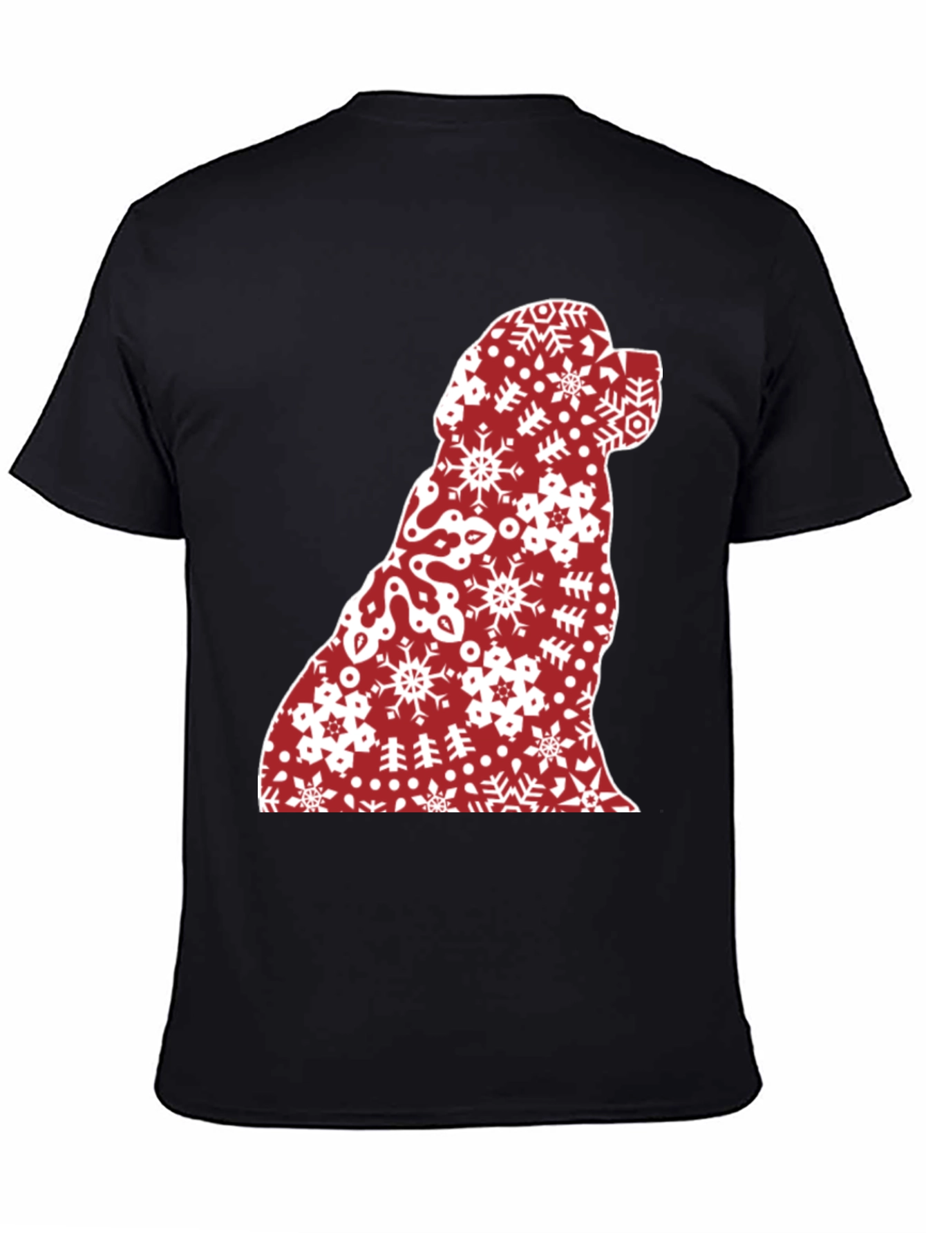 Festive Dog Silhouette Christmas T-Shirt