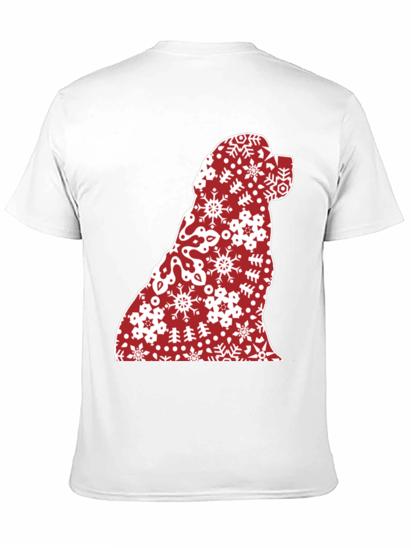 Festive Dog Silhouette Christmas T-Shirt