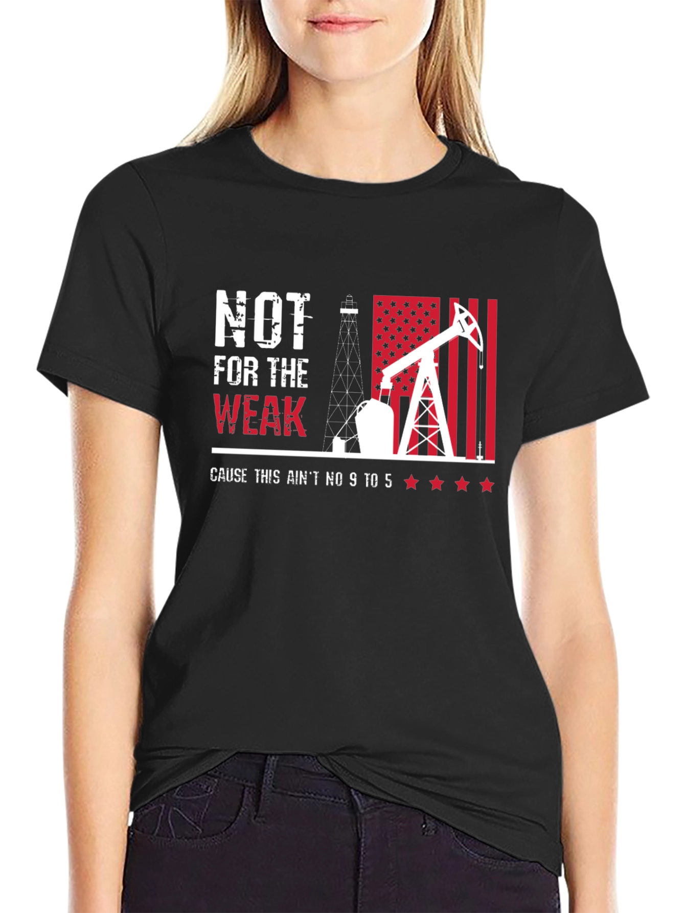 Not For The Weak Black Graphic T-Shirt
