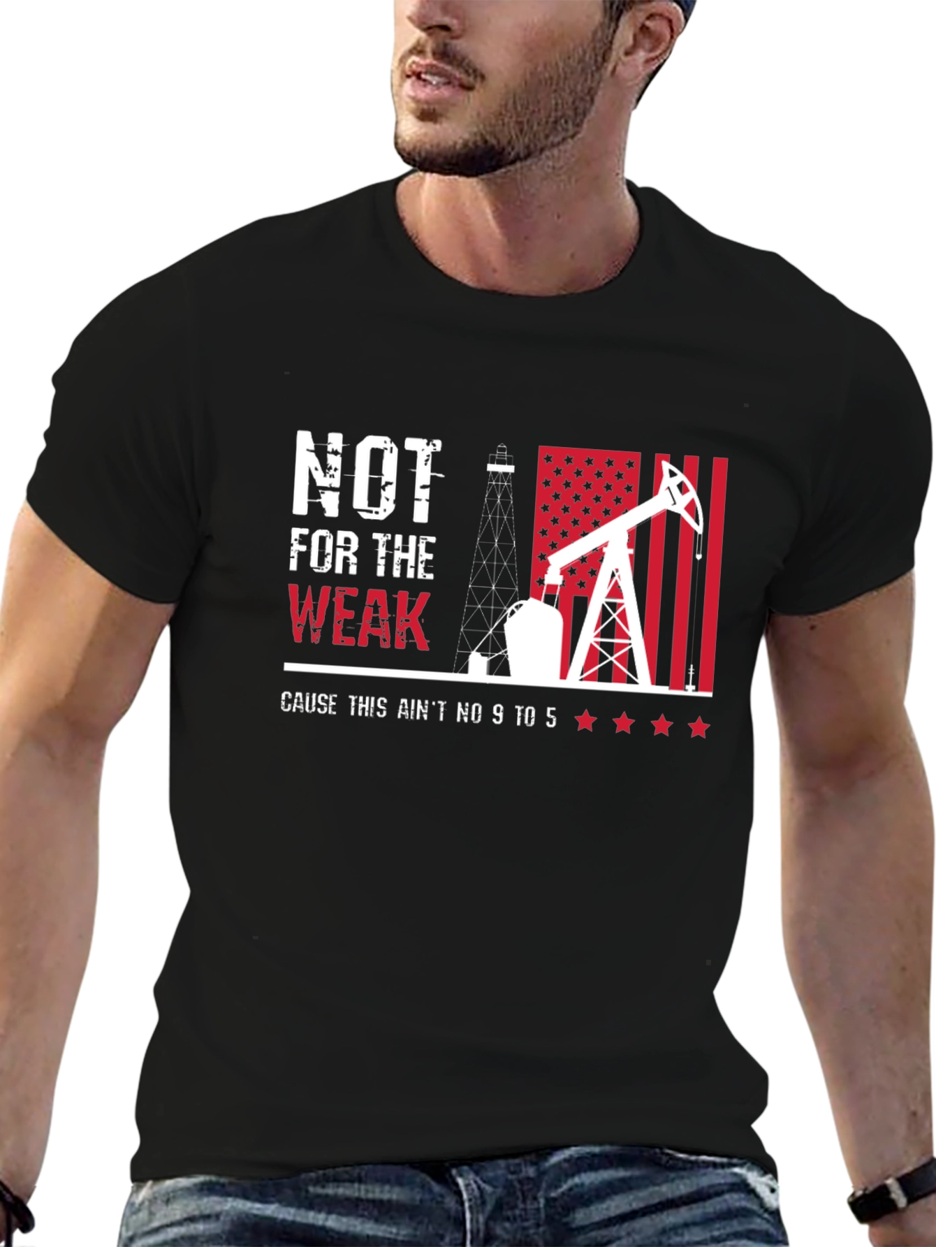 Not For The Weak Black Graphic T-Shirt