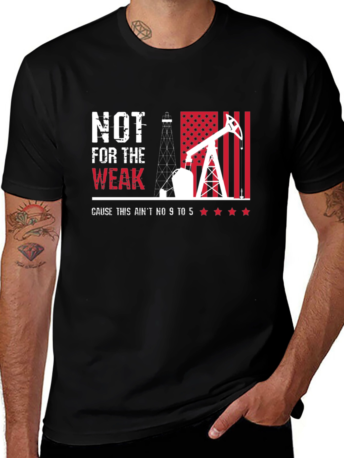 Not For The Weak Black Graphic T-Shirt