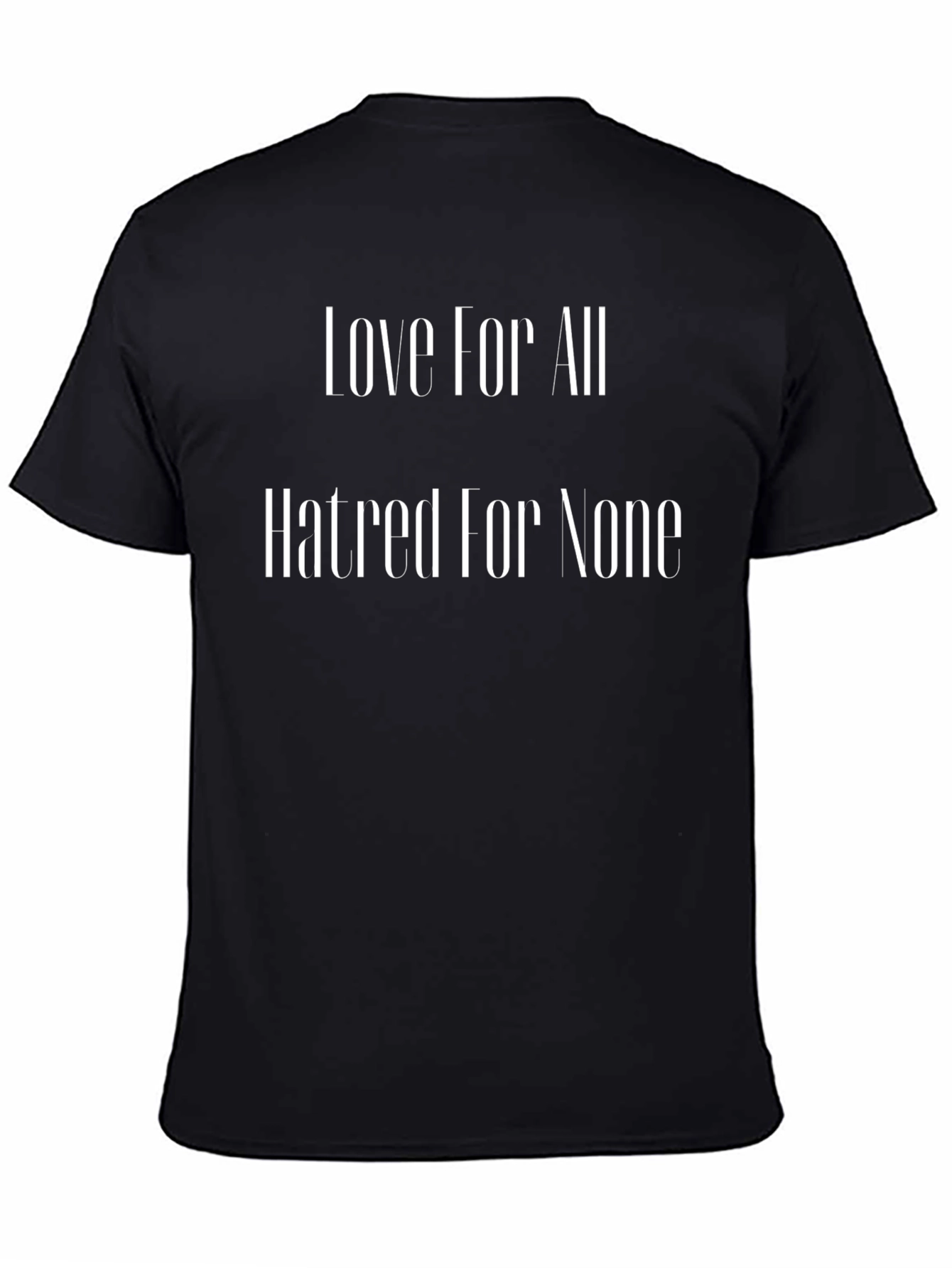 Love For All Black Graphic Tee