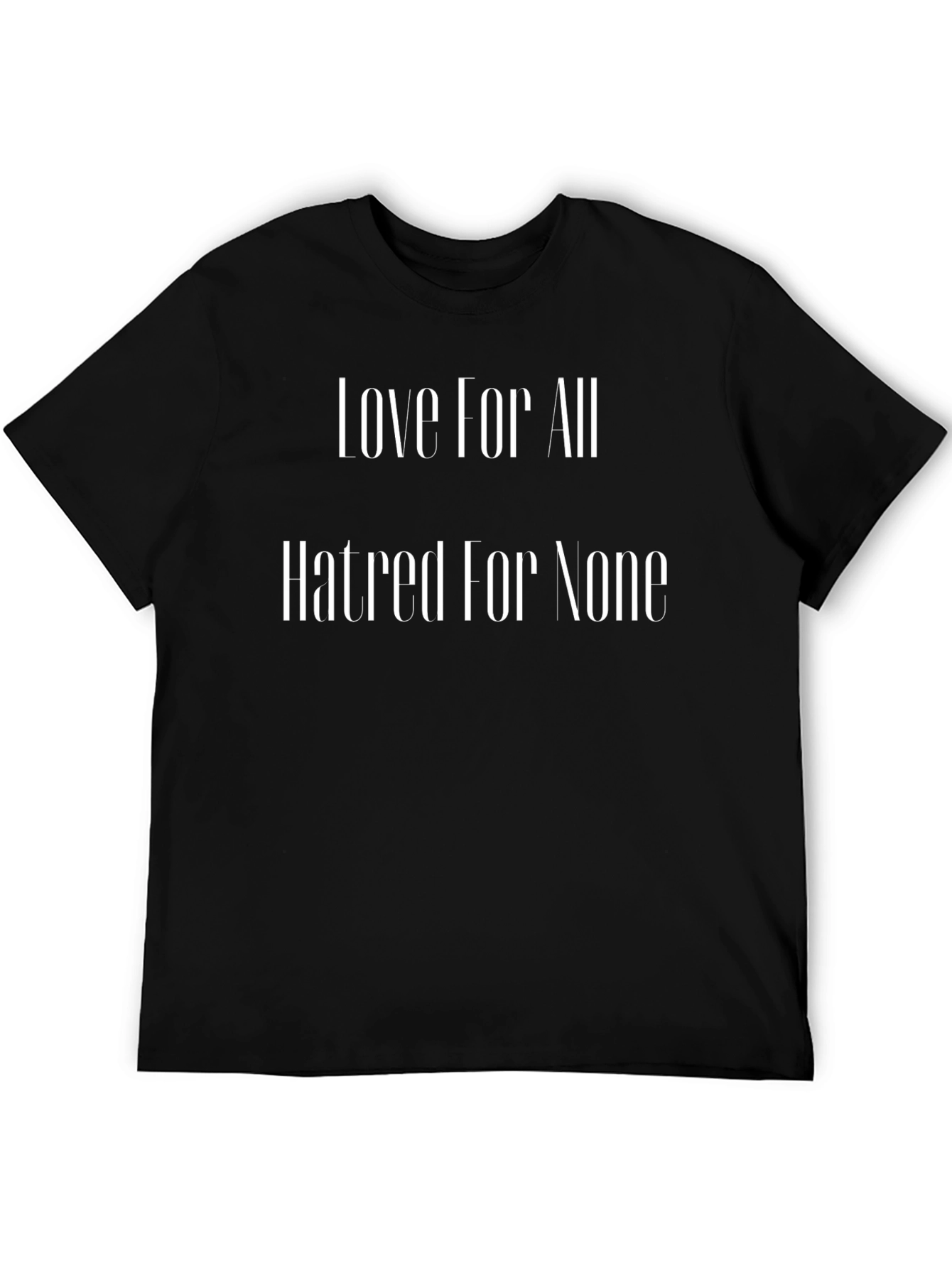 Love For All Black Graphic Tee