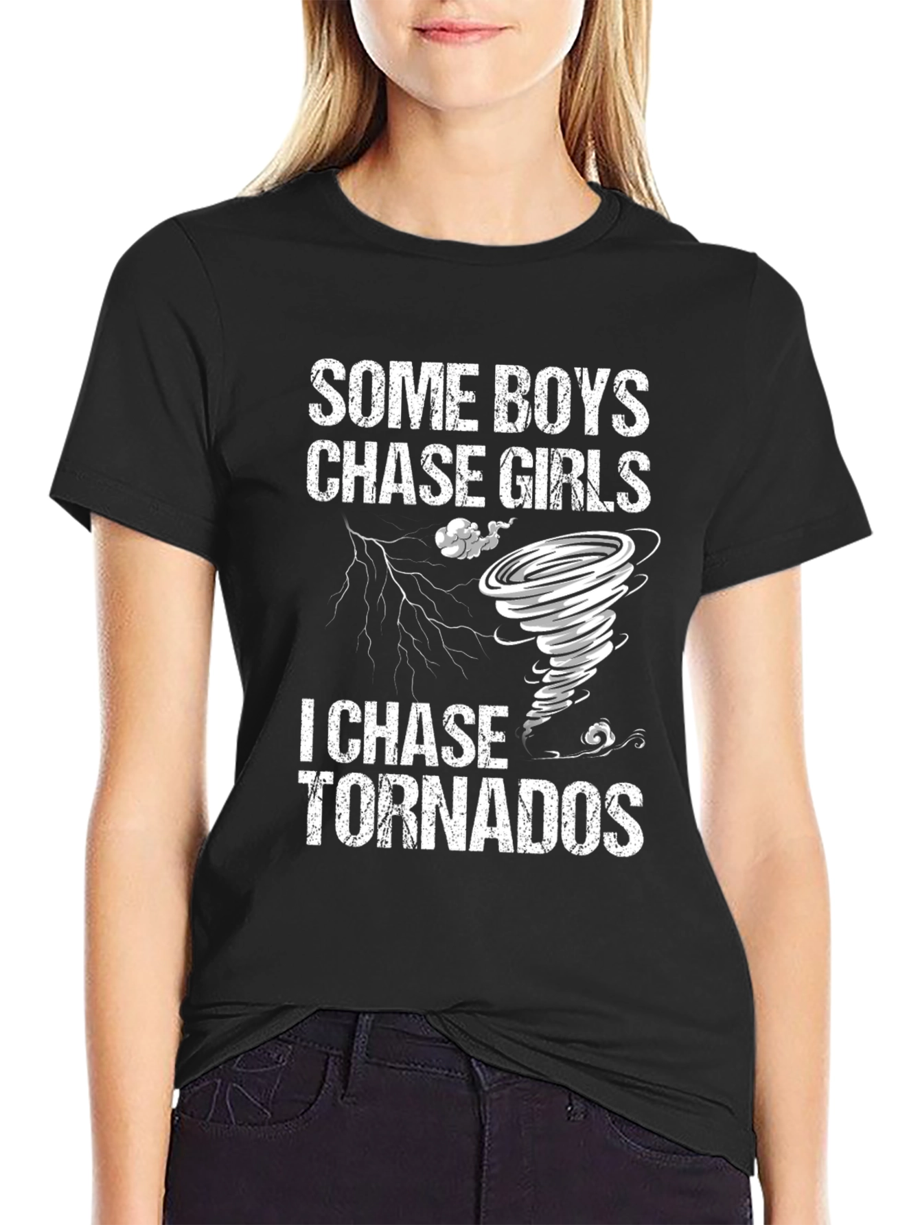 Funny Tornado Chaser T-Shirt - Novelty Weather Tee