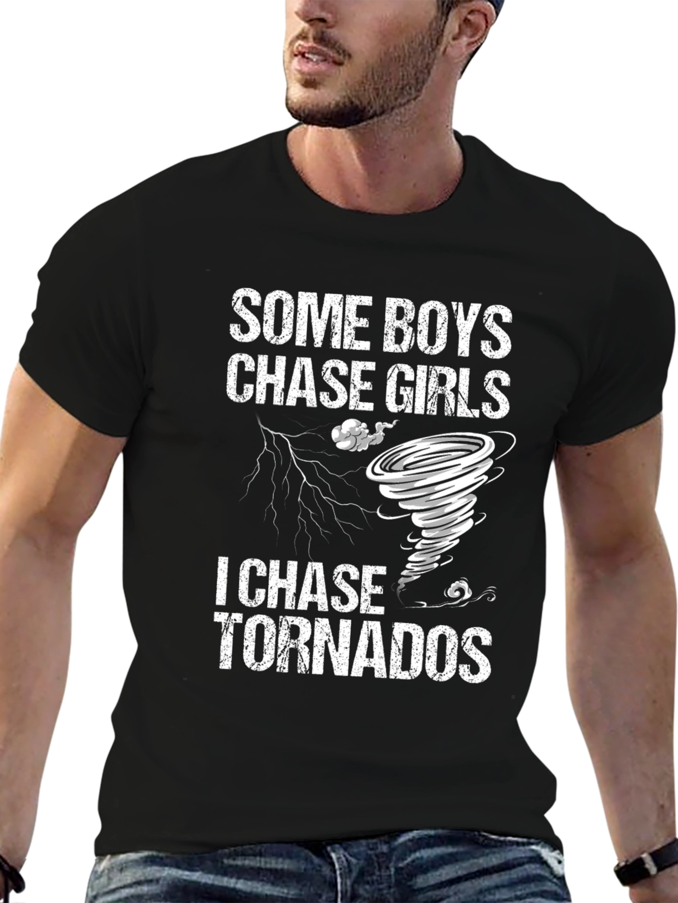 Funny Tornado Chaser T-Shirt - Novelty Weather Tee