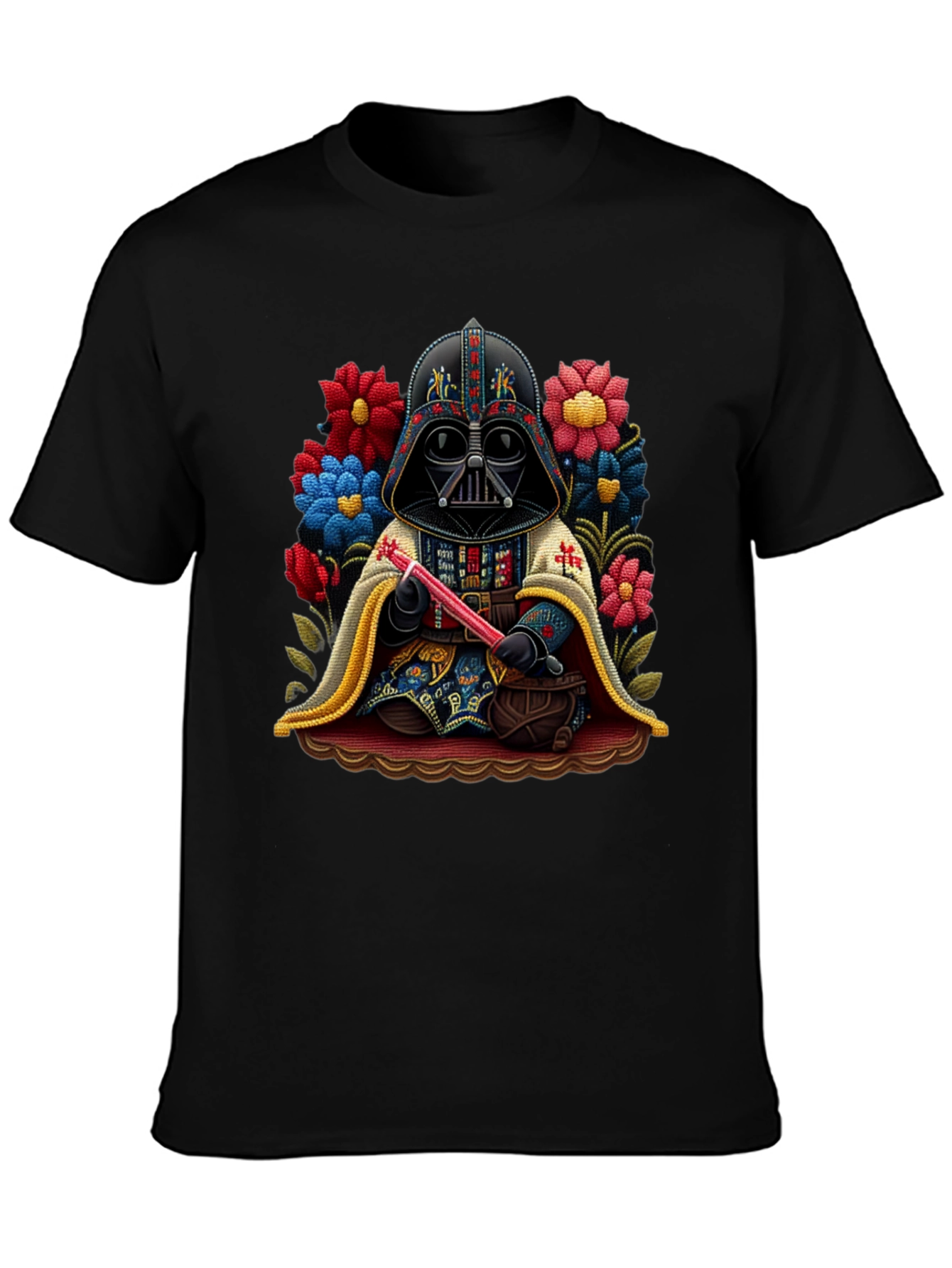 Darth Vader Floral Graphic Tee