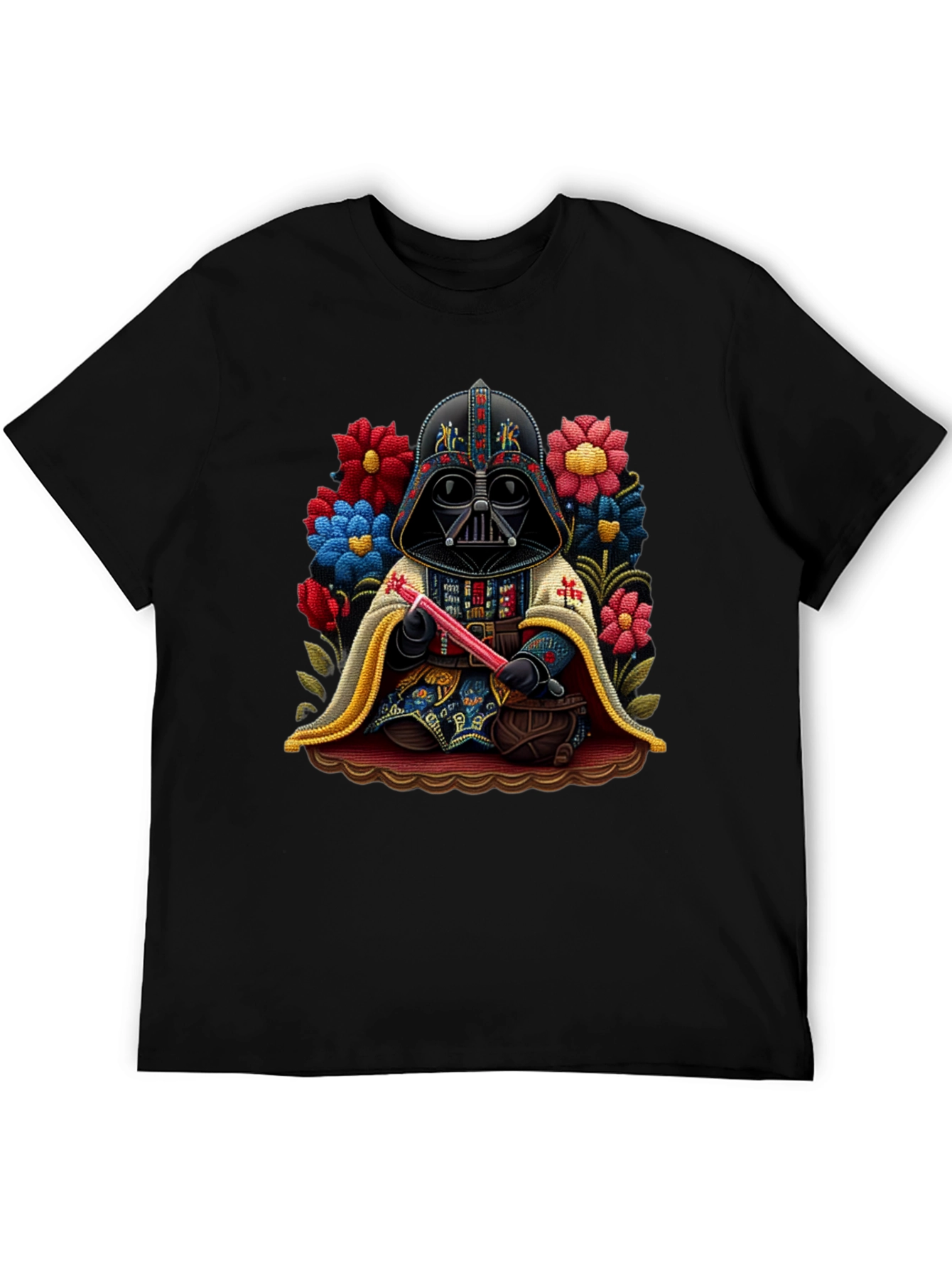 Darth Vader Floral Graphic Tee
