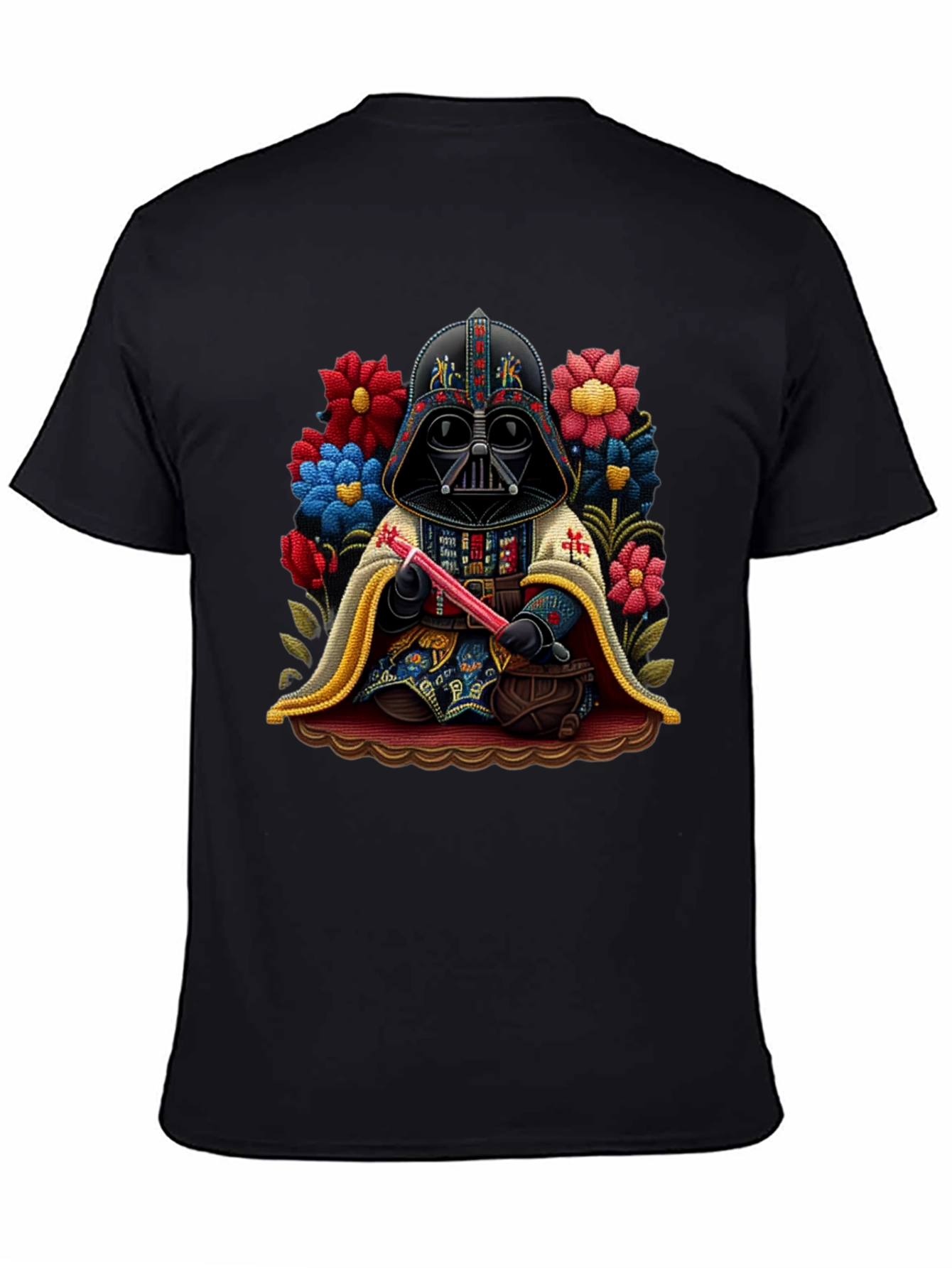 Darth Vader Floral Graphic Tee